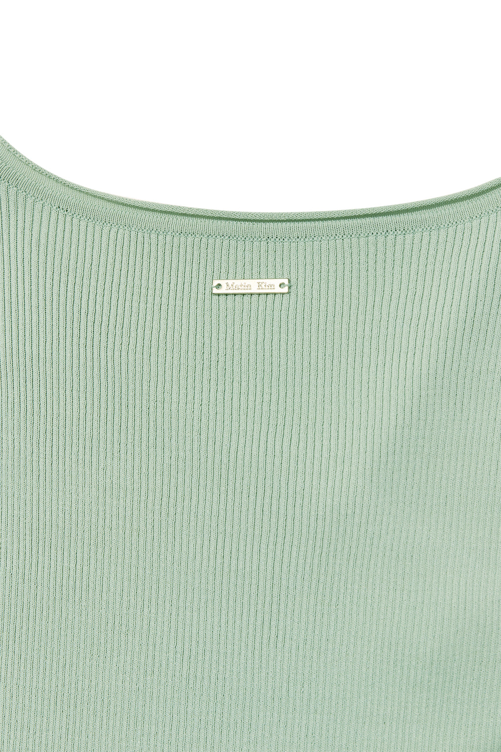 Matinkim Scarf Point Knit Top IN Mint
