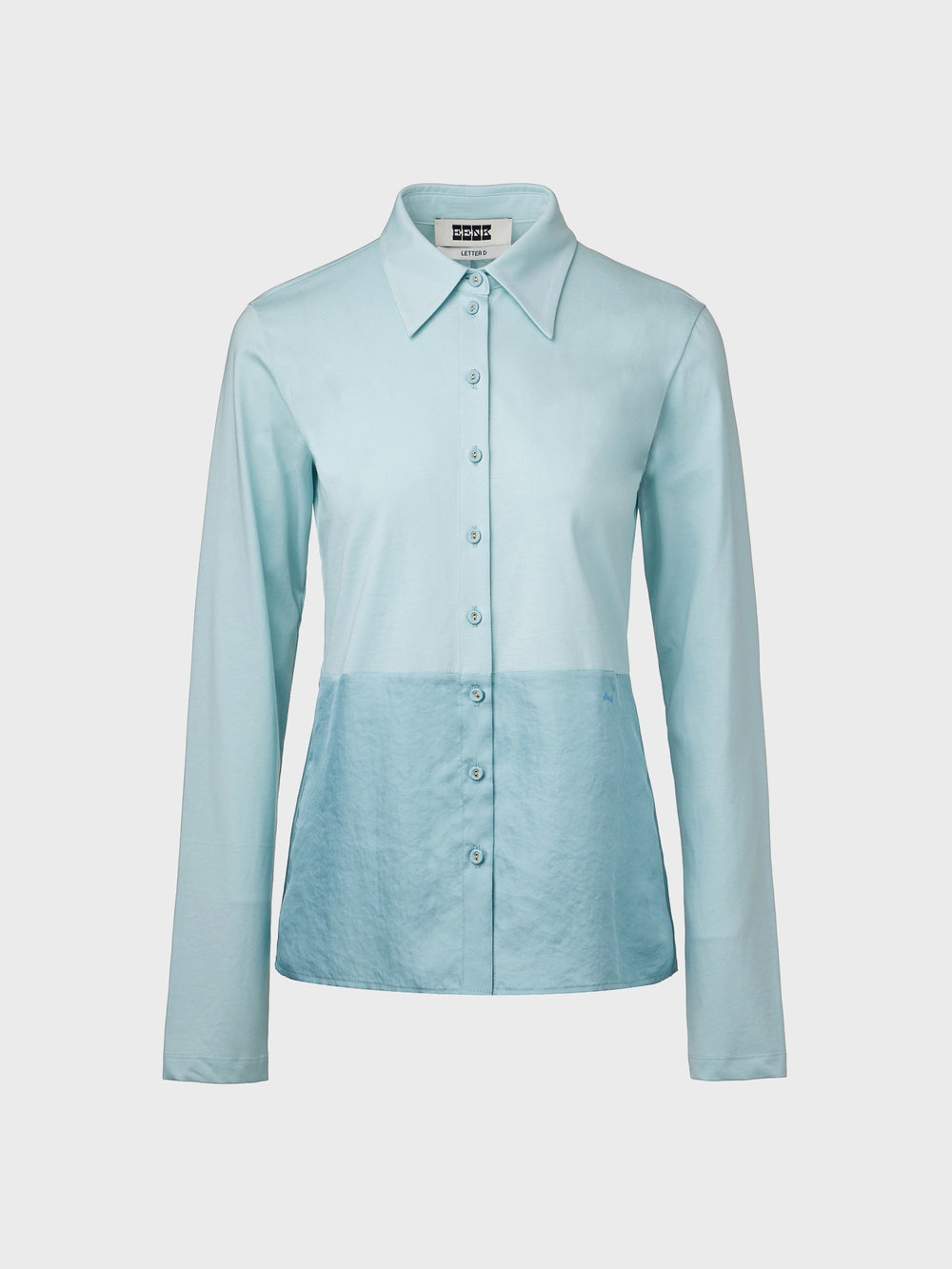 EENK Embroidered Logo Classic Shirt - Light Blue