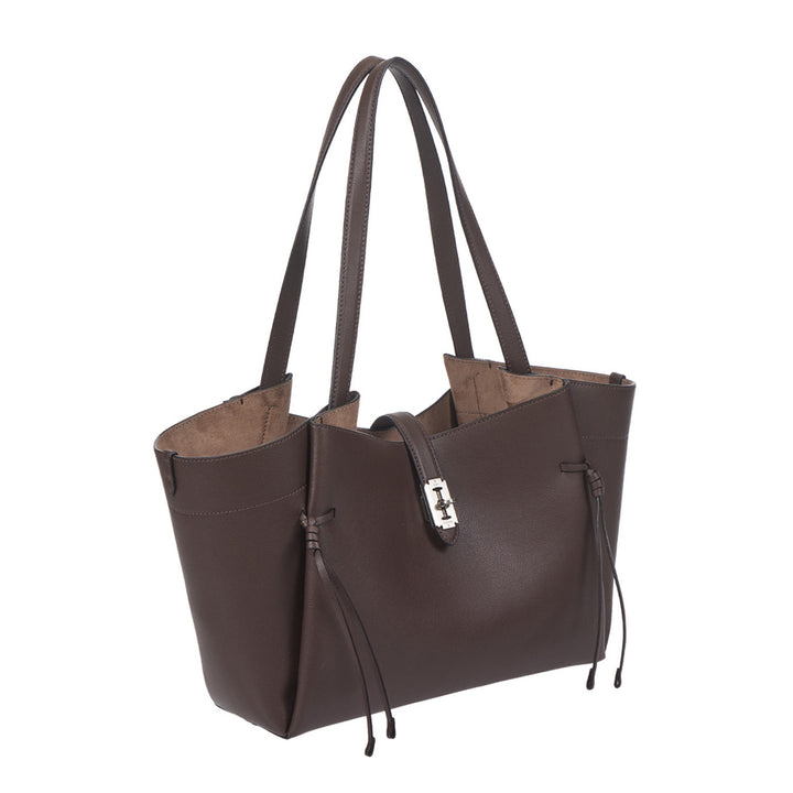 Vunque Perfec Soft Layer Shopper L Chocolate Brown
