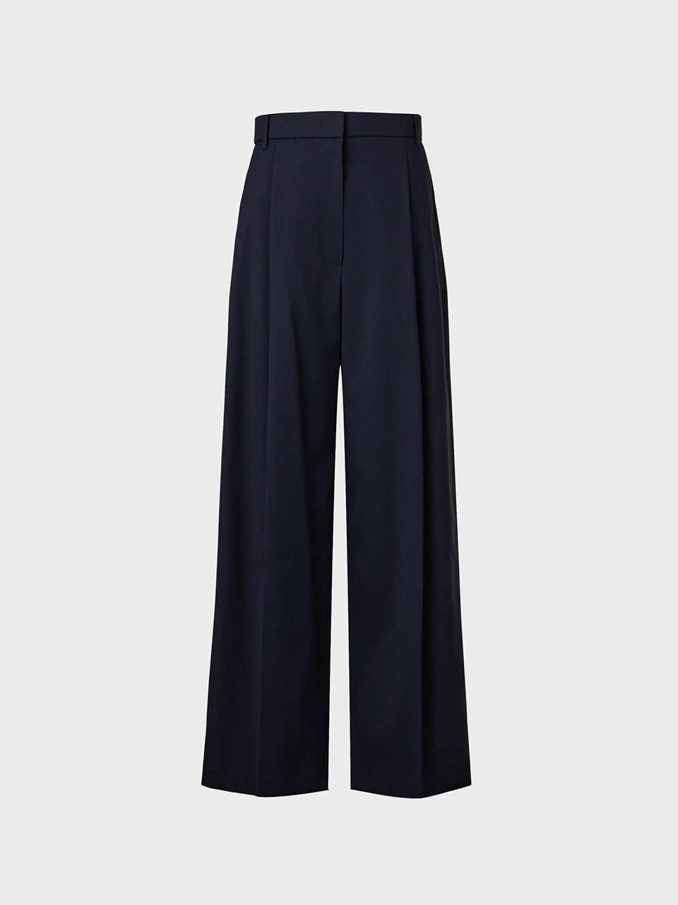 EENK Belted Detachable Pleated Pants - Navy