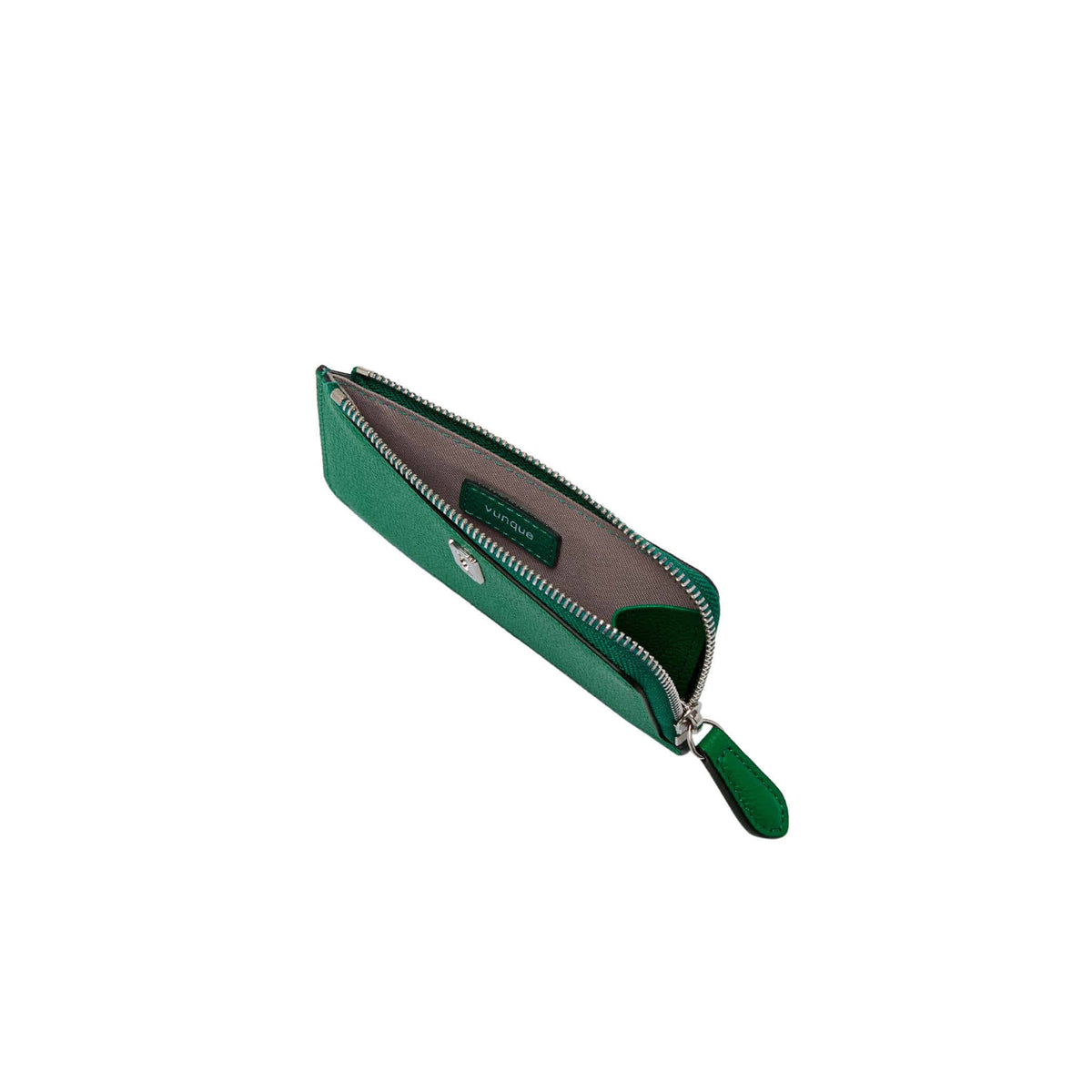 Vunque Magpie Zipper Card Wallet Green