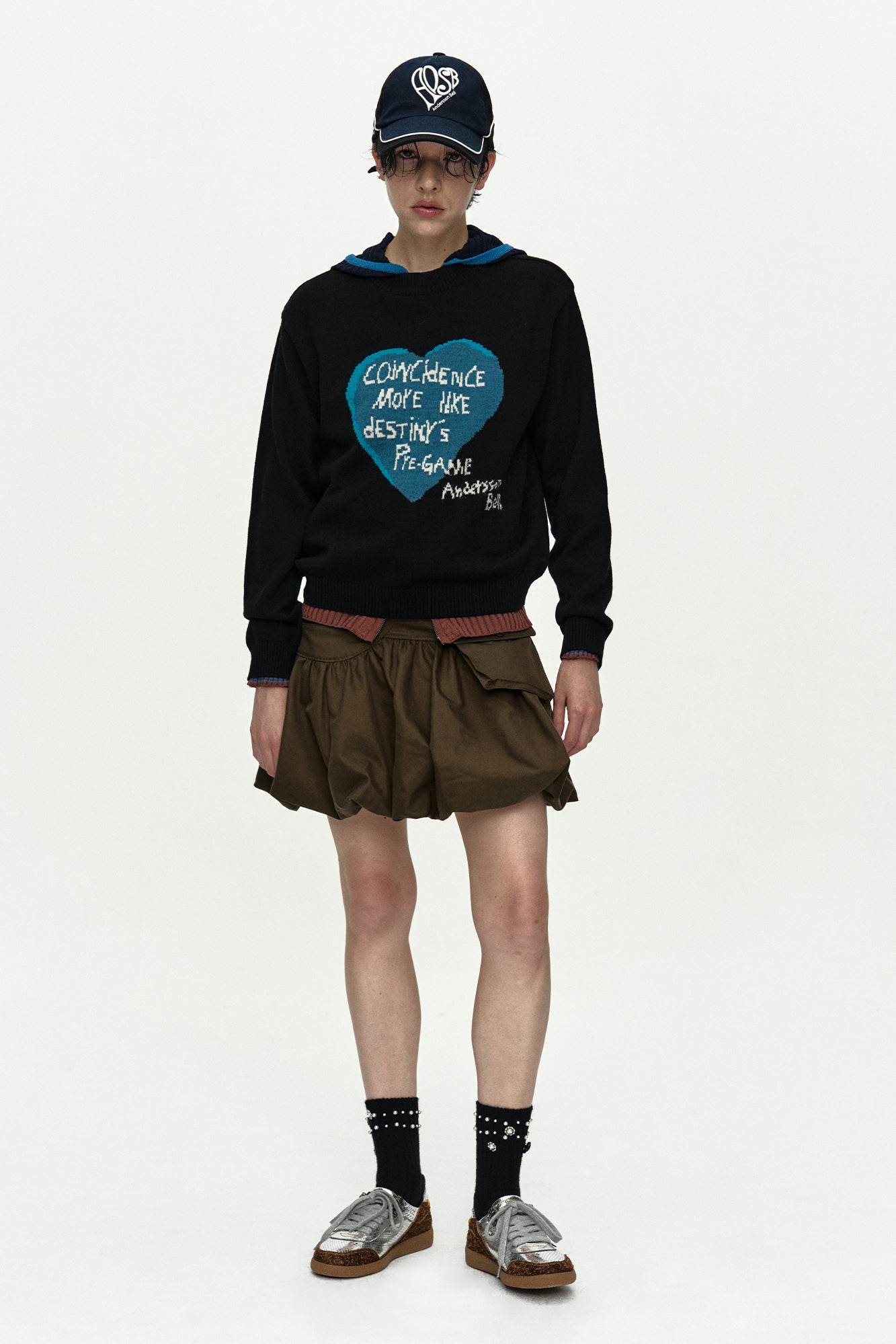 Andersson Bell Girl'S Heart Message Crew-Neck Sweater