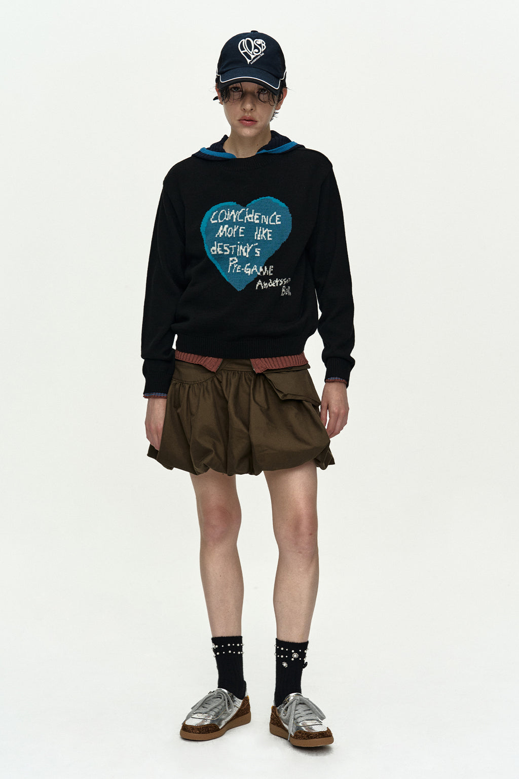 Andersson Bell Girl'S Heart Message Crew-Neck Sweater
