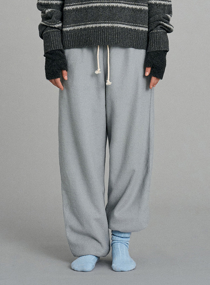 Mango Maniplease Popory Jogger Pants Light Blue