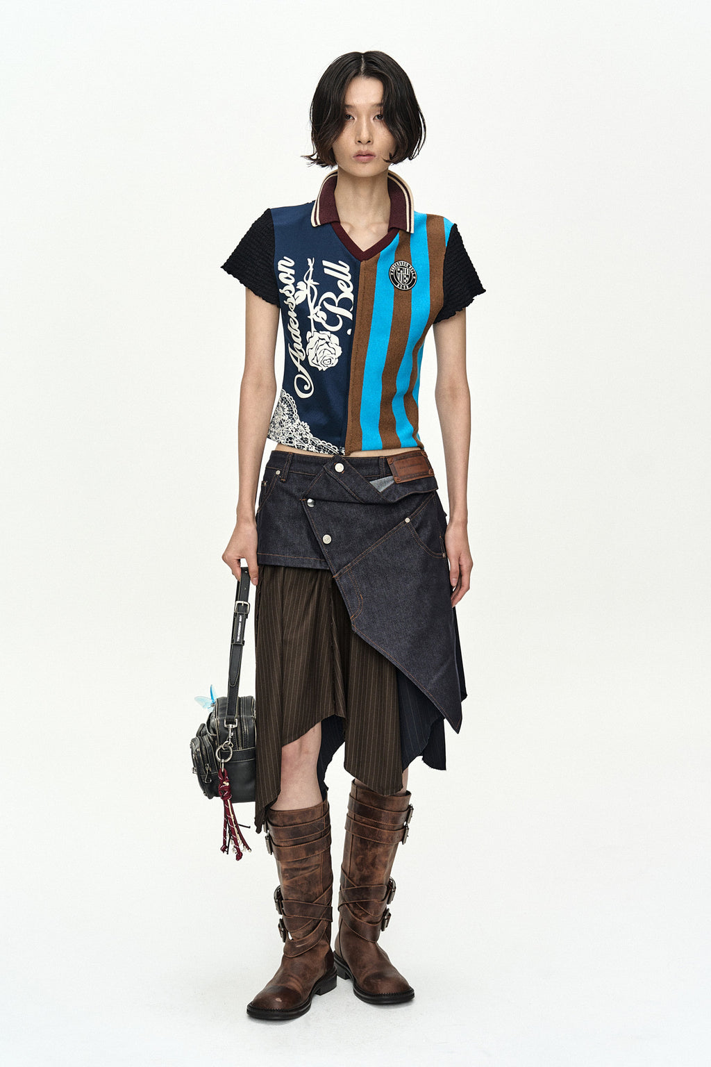 Andersson Bell Rigid Turn-Over Asymmetric Skirt