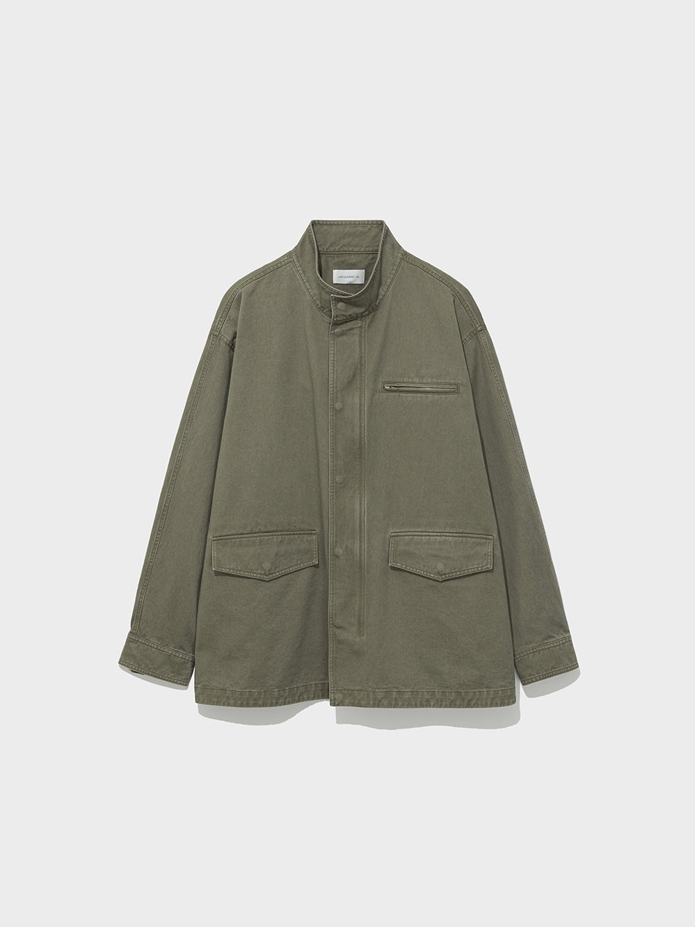 Low Classic Washed Cotton Utility Jacket Khaki