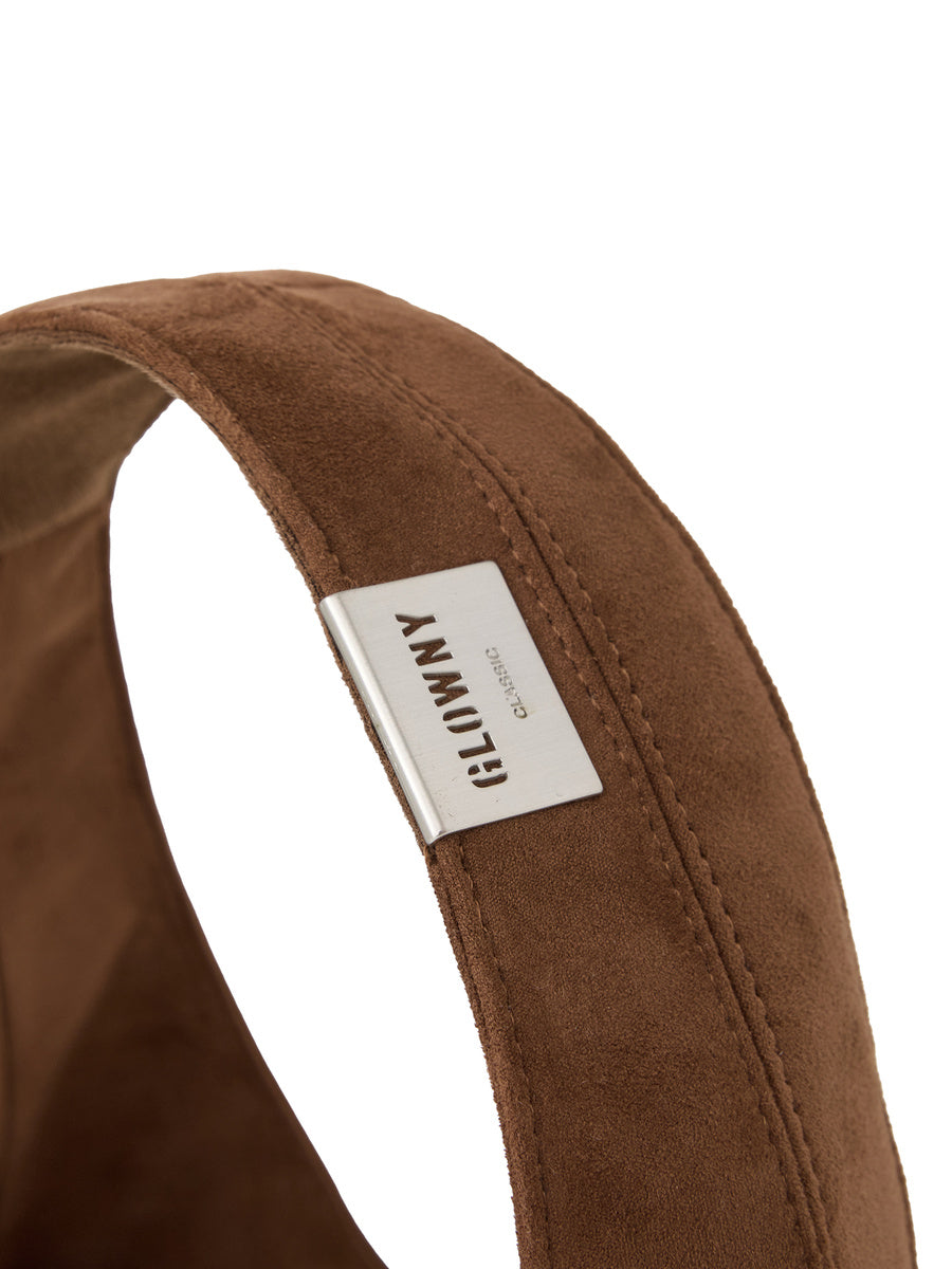 GLOWNY G Leather Half Shoulder Bag (Mocha)
