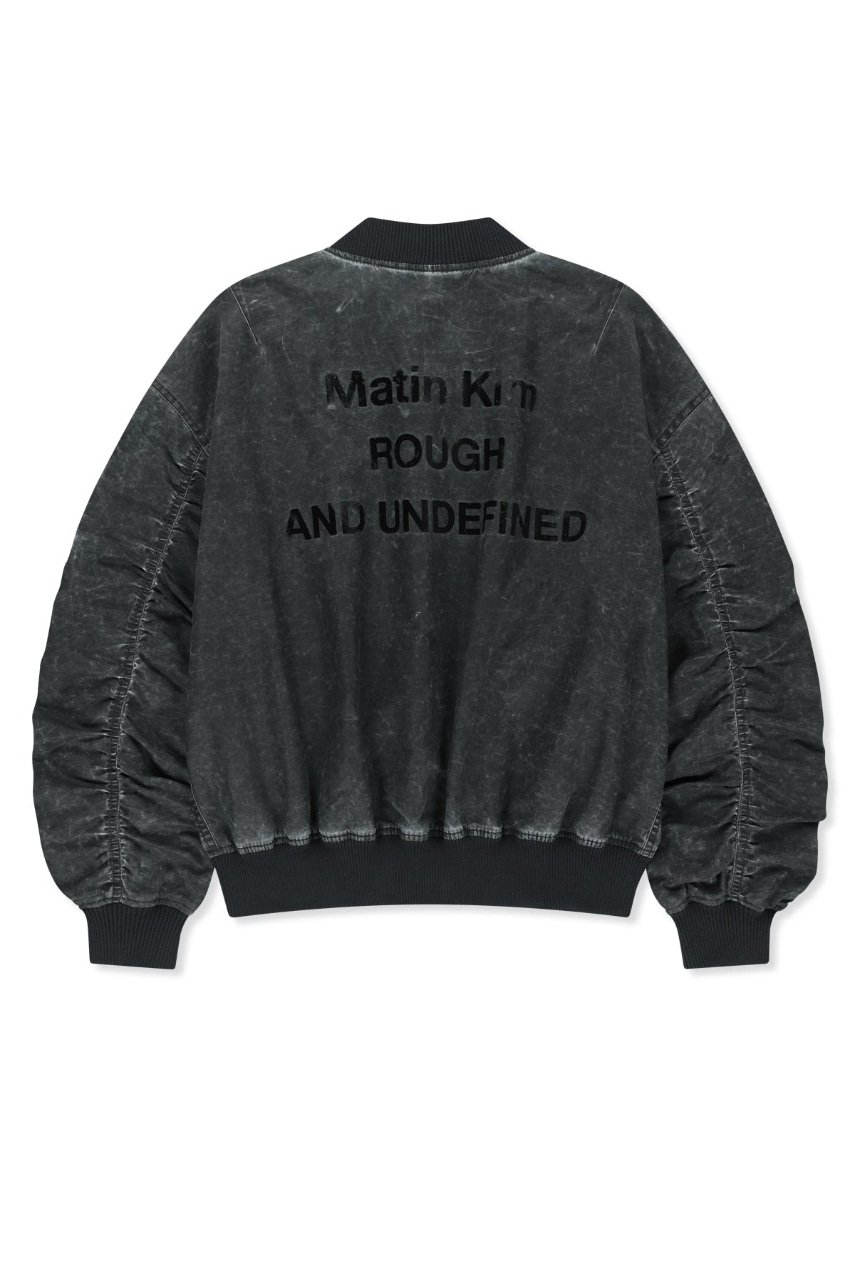 Matinkim Pigment Coated Back Logo Jumper IN Charcoal