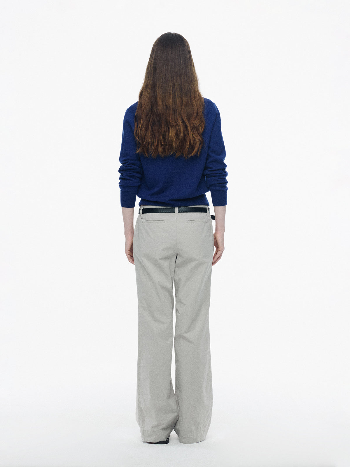 Nothing Written Relaxed low-rise pants (Greige)