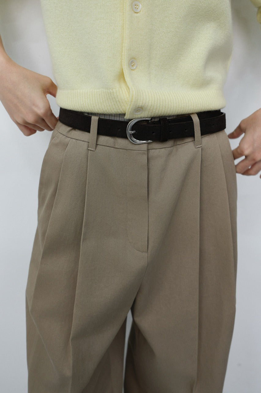 Dunst D-Buckle Suede Belt Espresso