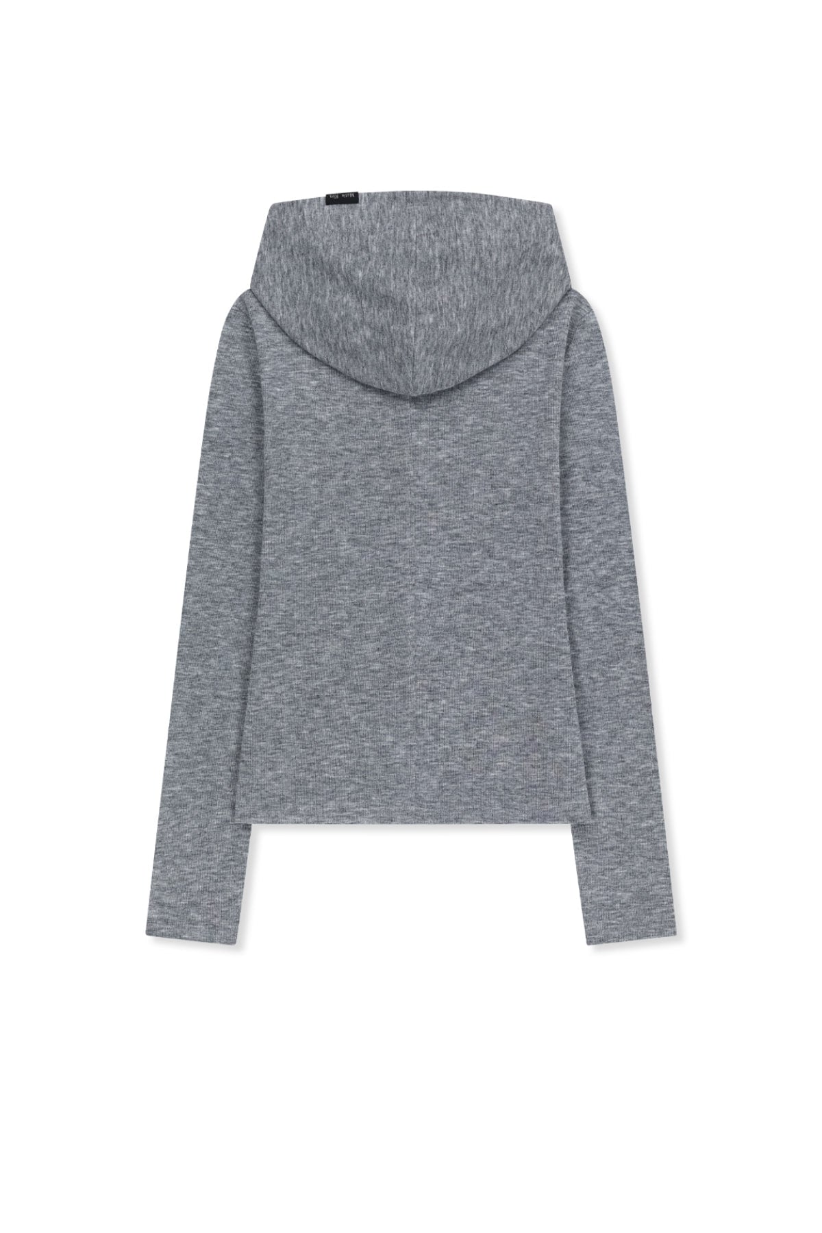 Matinkim Double Layer Button Hood Top IN Grey