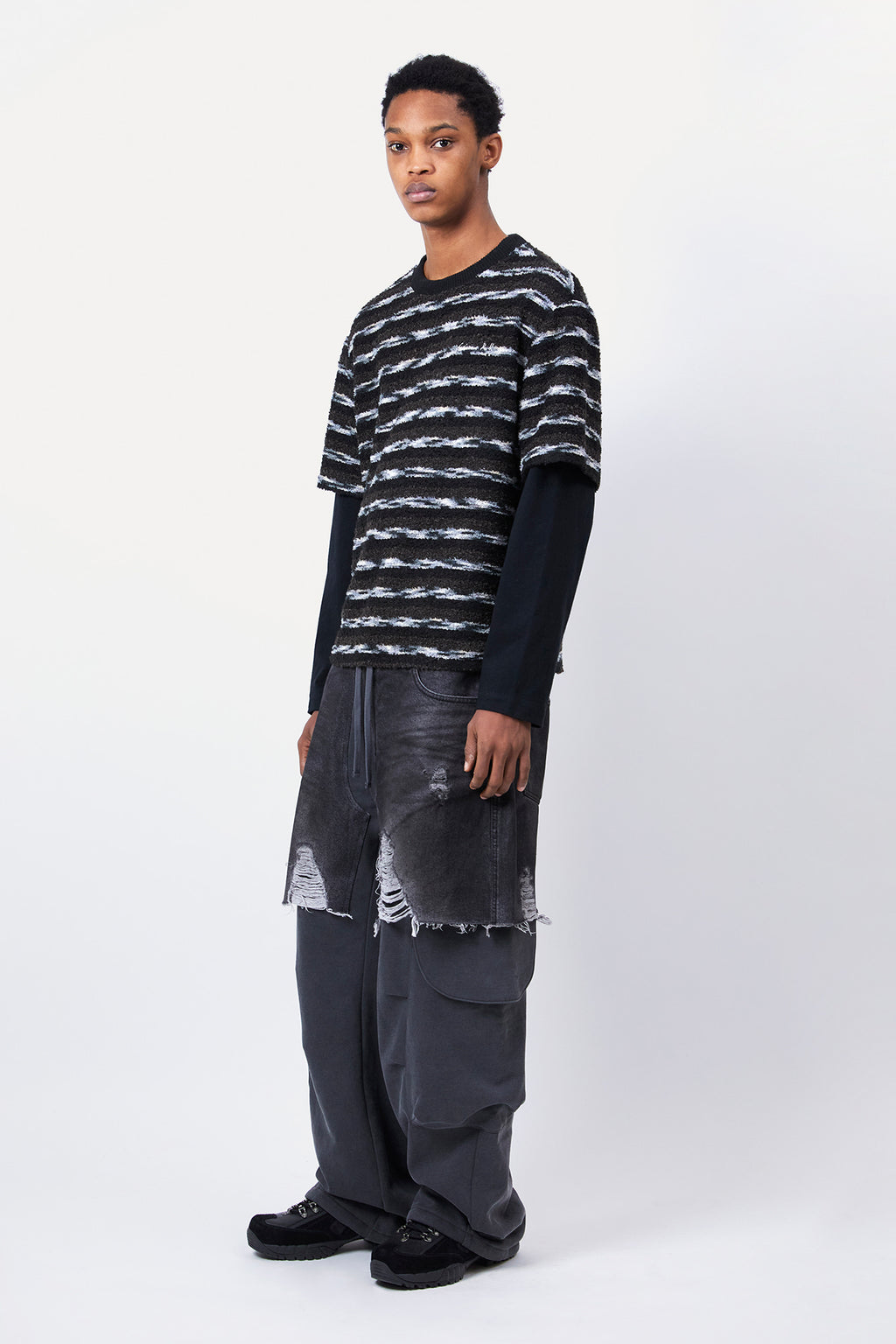 Andersson Bell Unisex Stripe Layered Sweater