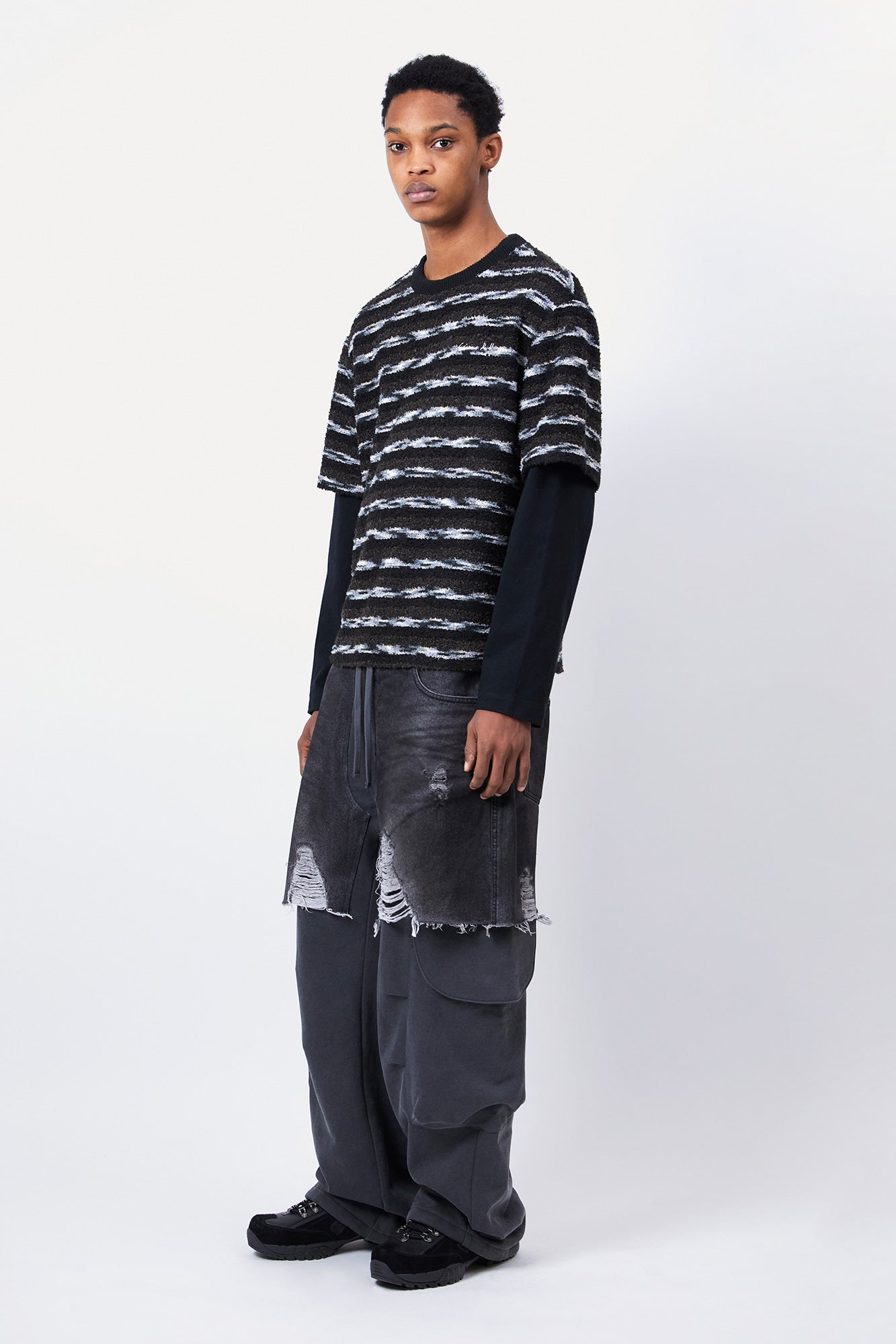 Andersson Bell Unisex Stripe Layered Sweater