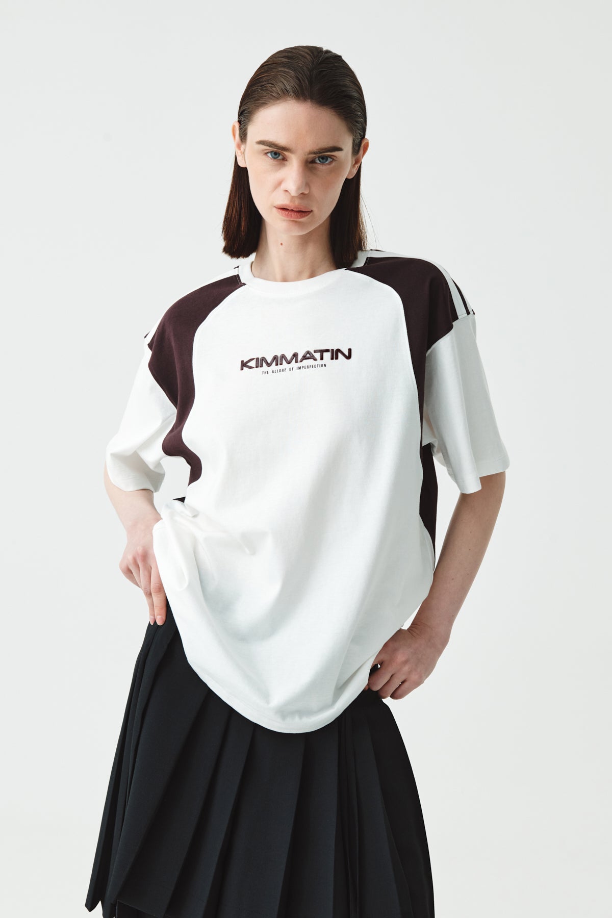 Matinkim Matin Kim Sporty Block Oversize Top IN White