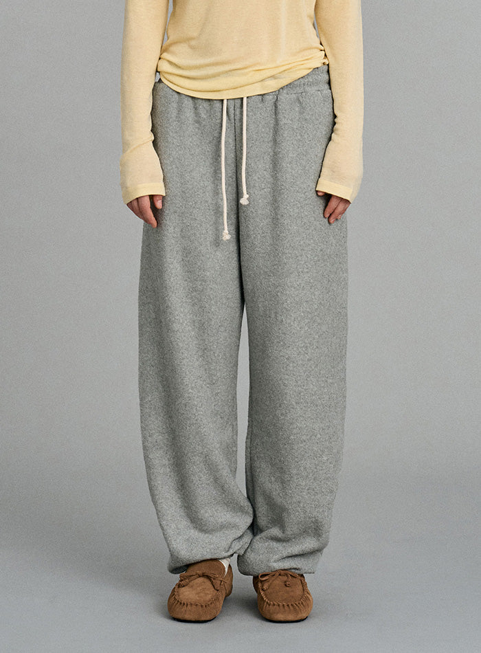 Mango Maniplease Popory Jogger Pants Grey