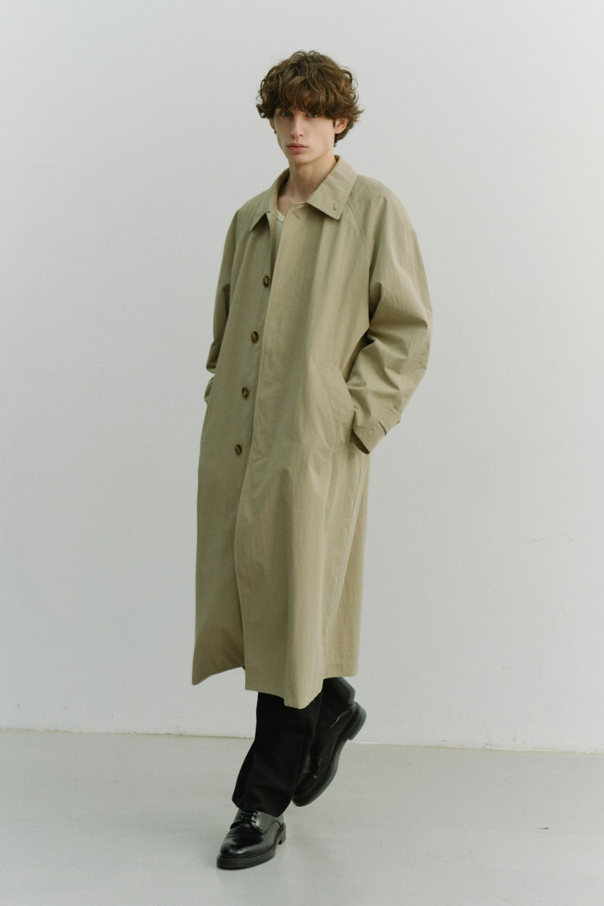 Dunst Unisex Refined Mac Coat Khaki