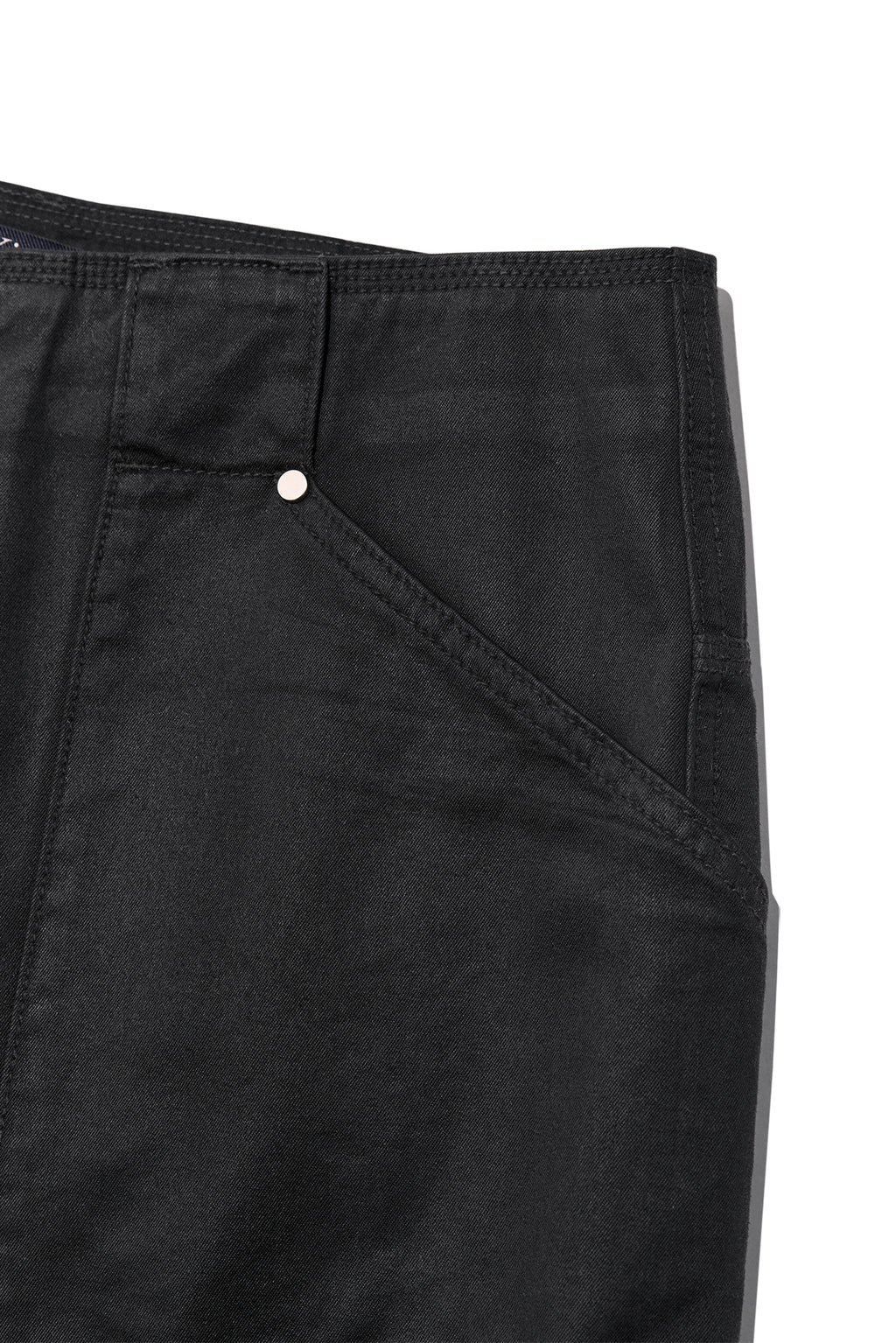 Matinkim Coated Cotton Bermuda Pants For Men IN Charcoal