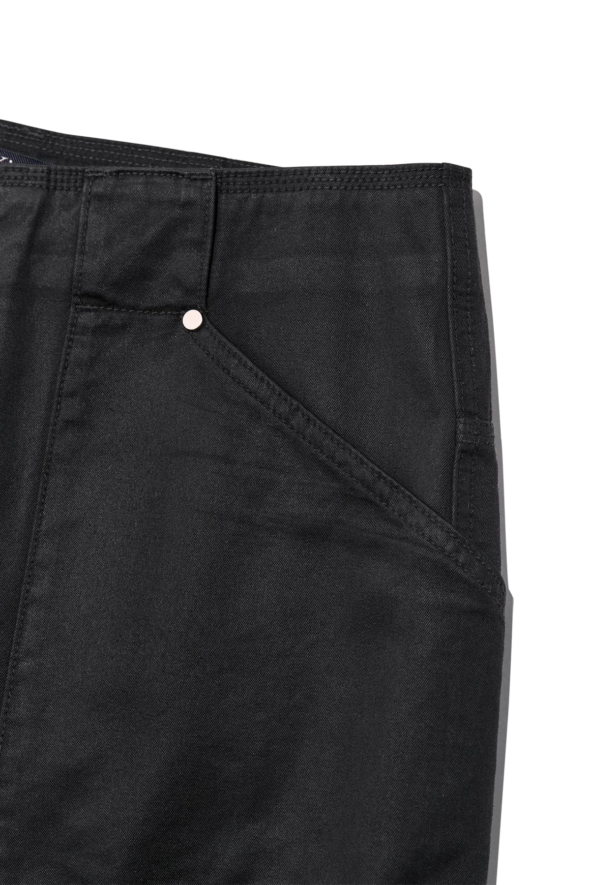 Matinkim Coated Cotton Bermuda Pants For Men IN Charcoal
