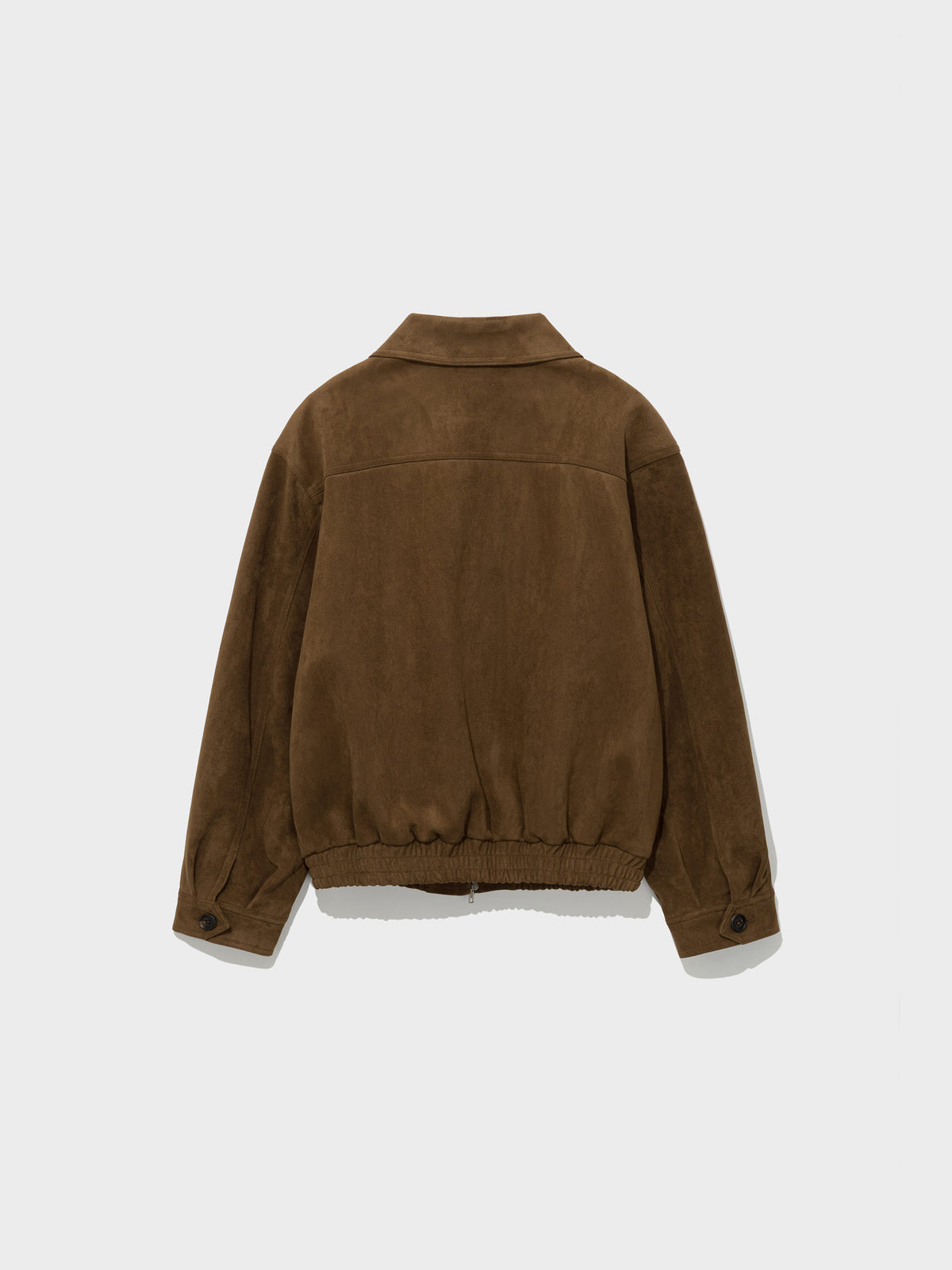 Low Classic Artificial Suede Zip-Up Blouson Camel