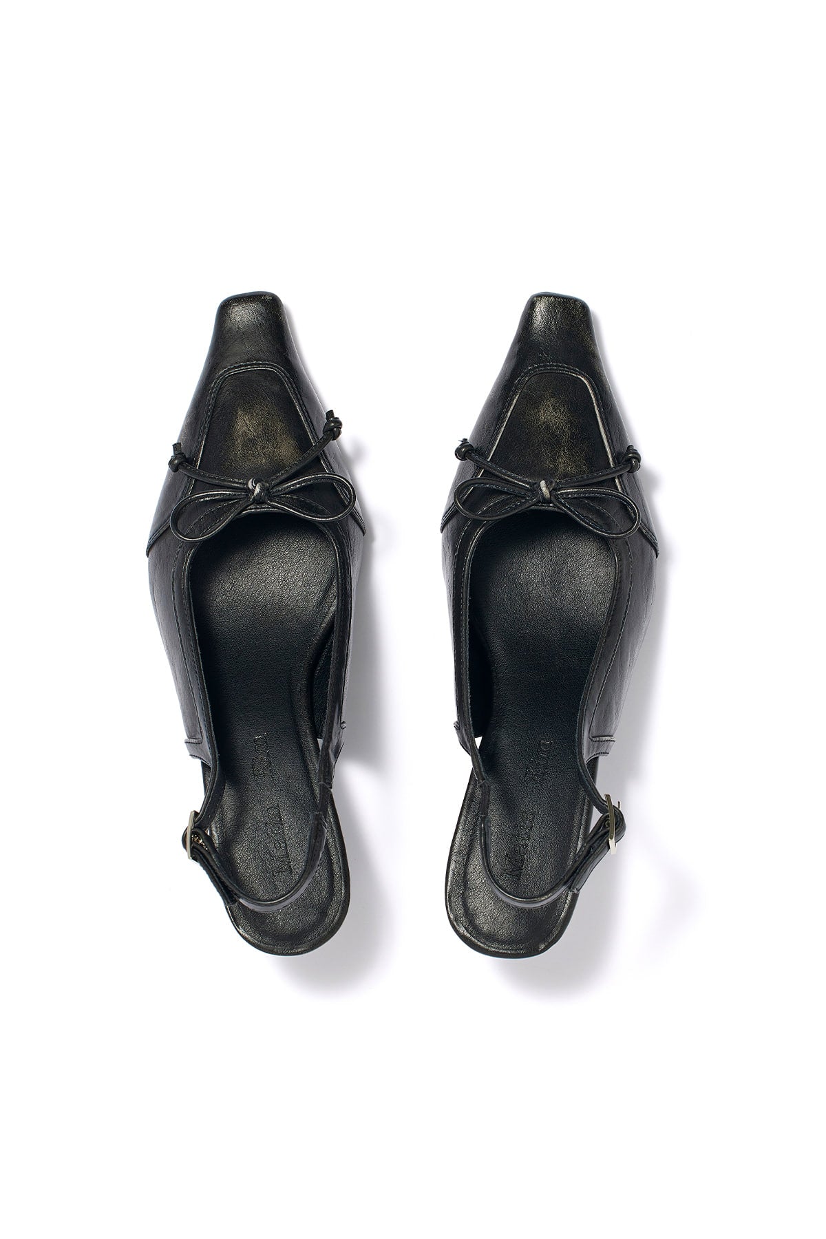 Matinkim Matin Ribbon Sling Back Heels IN Black
