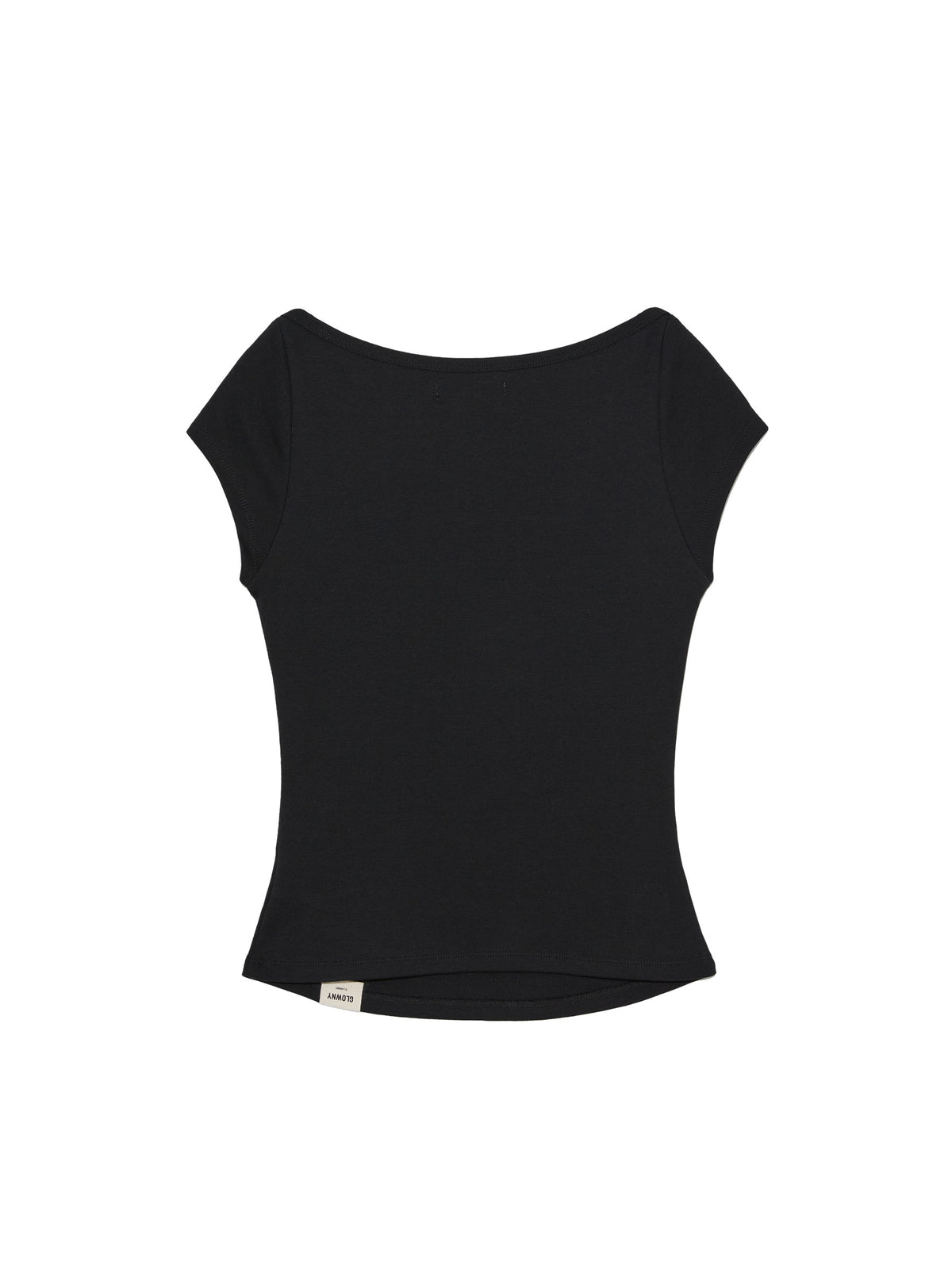 GLOWNY G Classic Boat Neck Tee (Black)