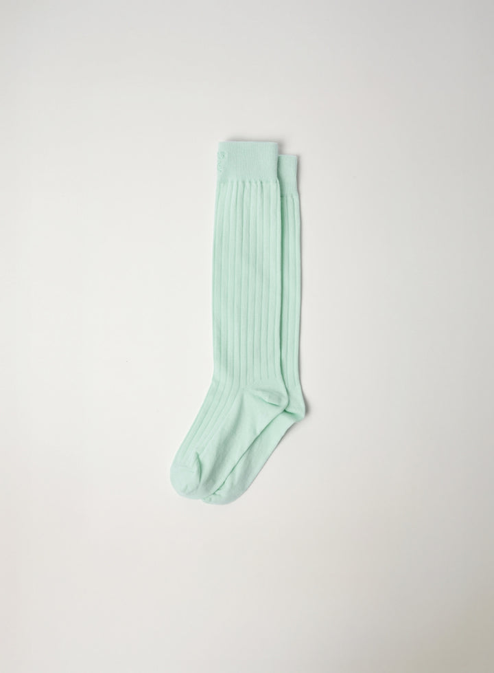 Satur See-through Ribbed Socks - Mint
