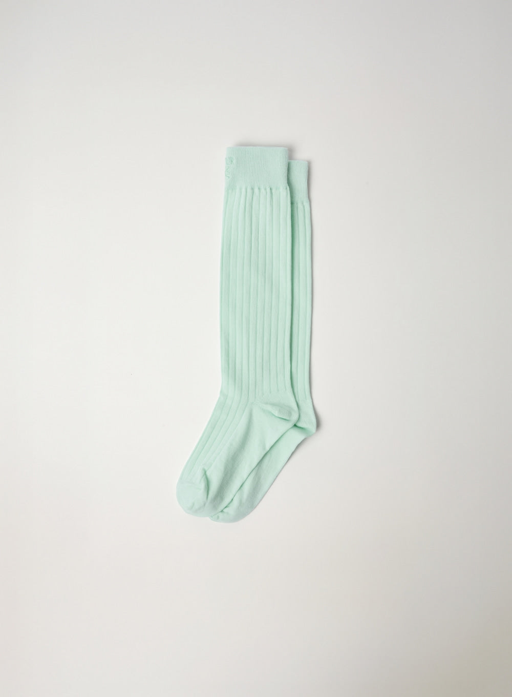 [SATUR] See-through Ribbed Socks - Mint