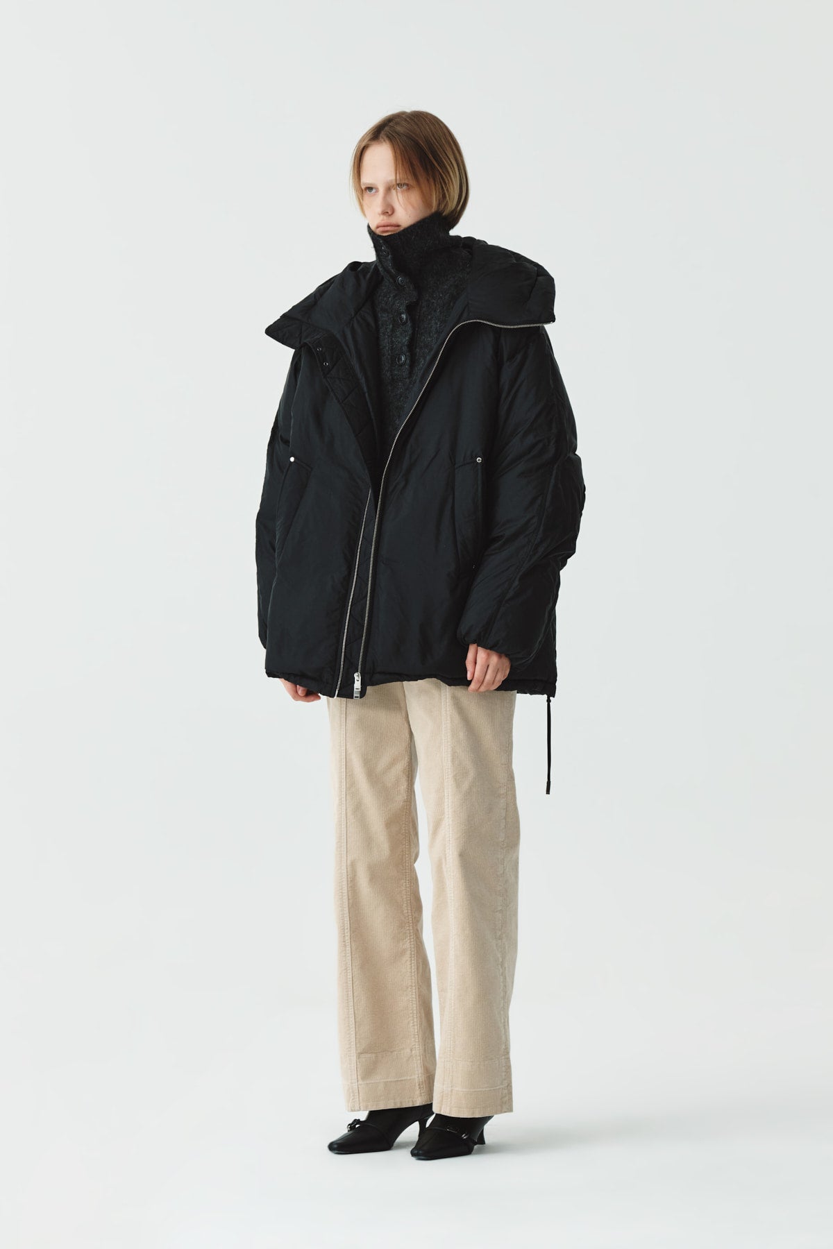 Matinkim Logo Padded Goose Down Jumper IN Black