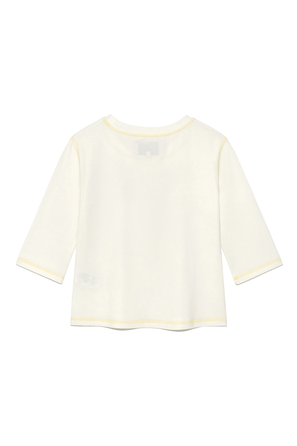Matinkim Three Quarter Logo Slim Top IN White