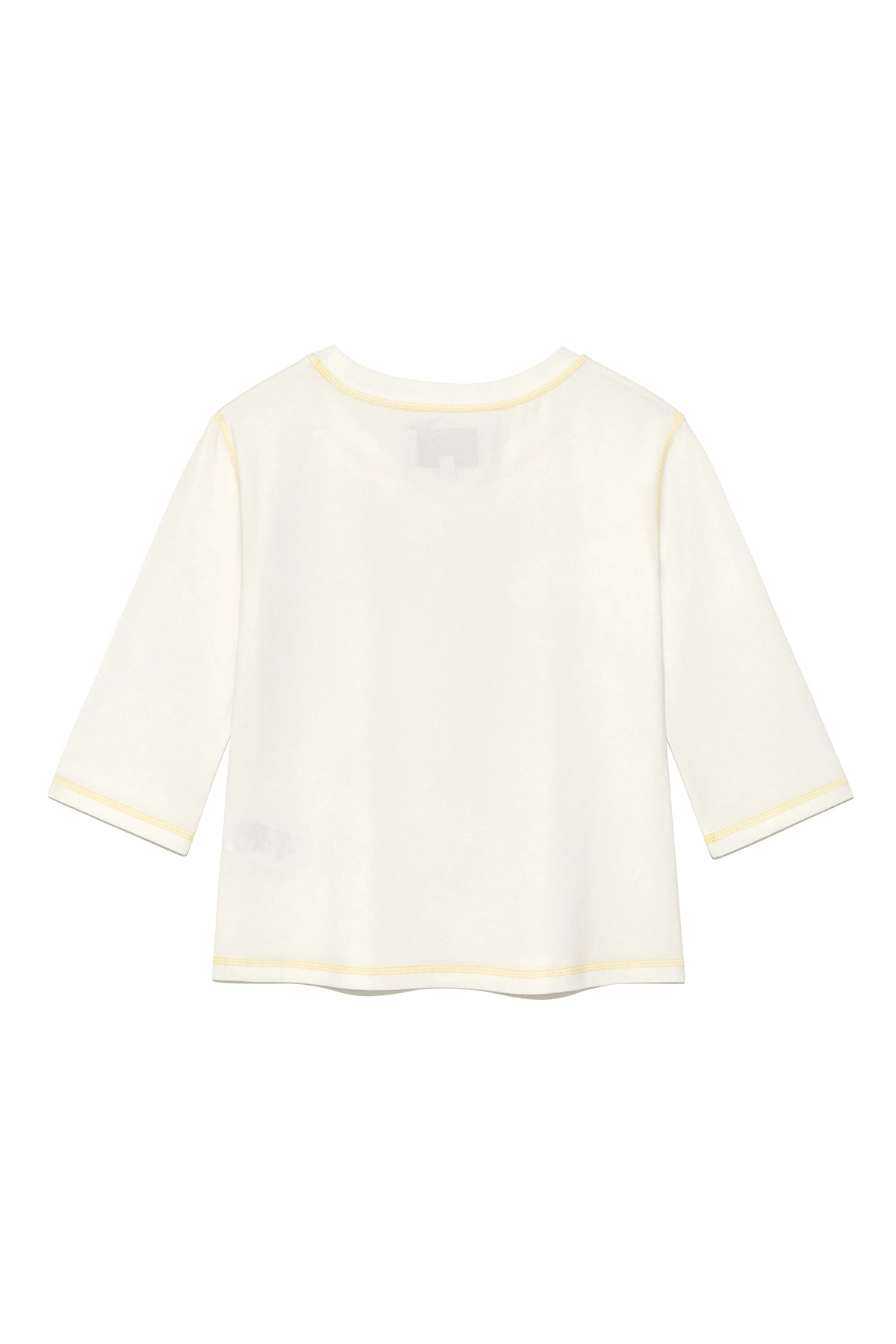 Matinkim Three Quarter Logo Slim Top IN White