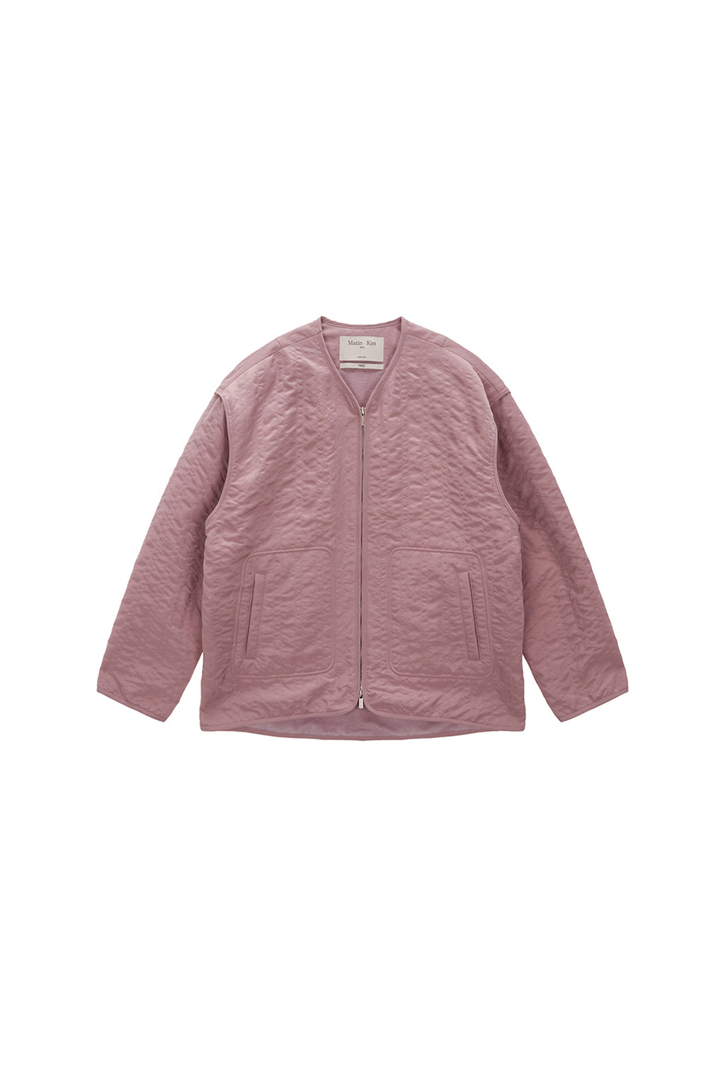 Matinkim Warm UP Quilting Jumper For Women IN Pink