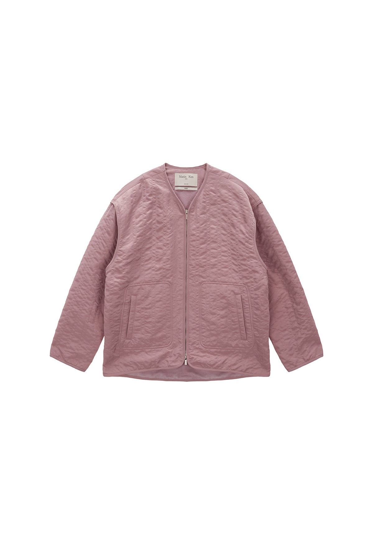 Matinkim Warm UP Quilting Jumper For Women IN Pink