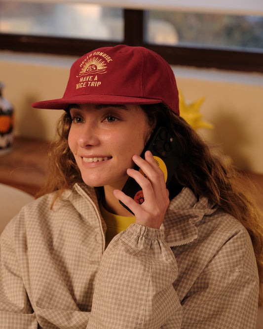 HS VTG Arch Logo Relaxed Fit Cap_Red