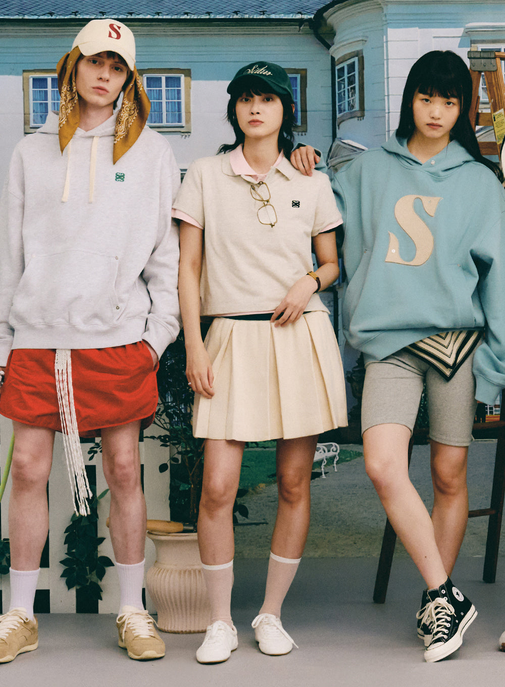 [satur] (W) Basic Pique Polo T-Shirt - Melange Ivory