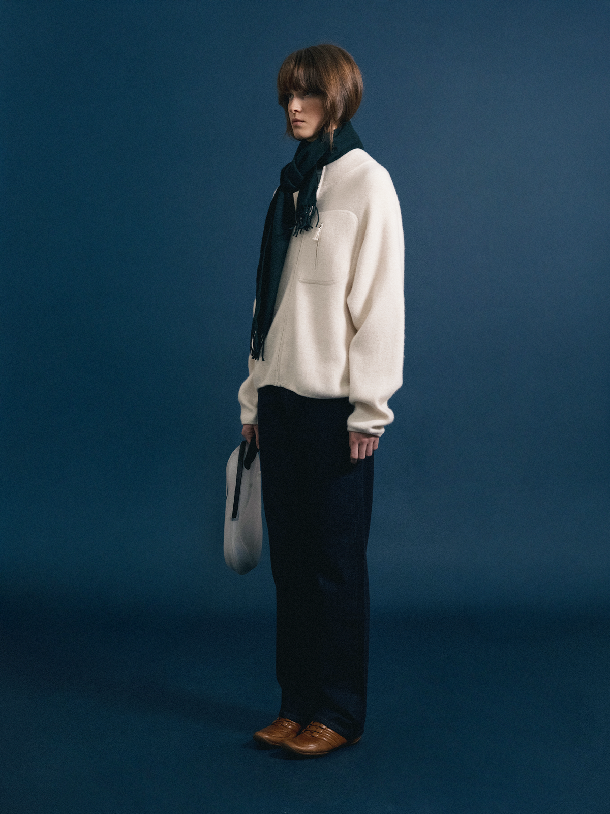Nothing Written Dicky zip-up jumper (Ivory)