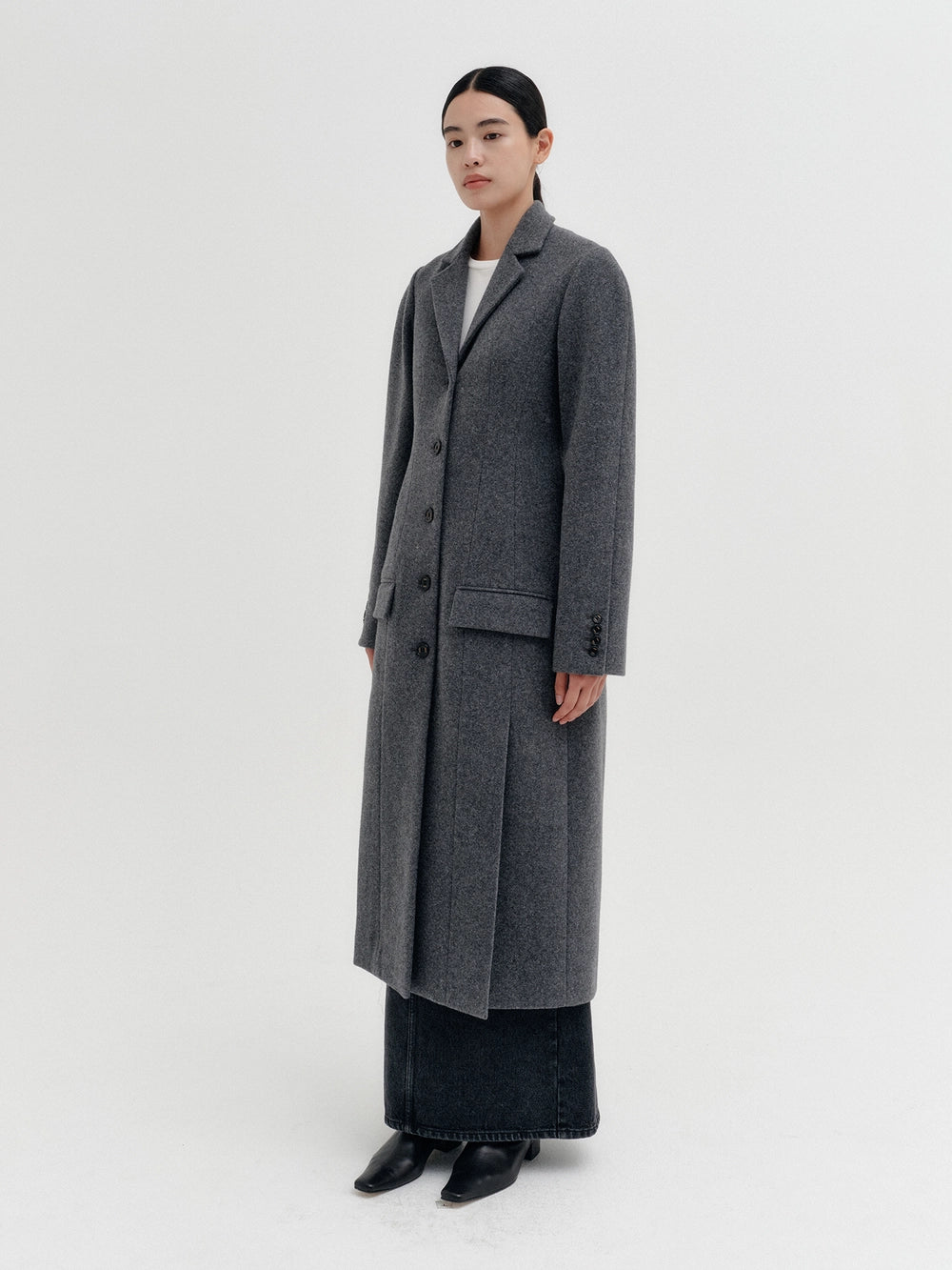 EENK Hourglass Coat - Melange Gray