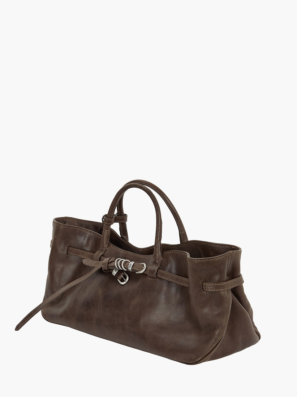 Margesherwood Grandma Used Bag washed brown pull-up