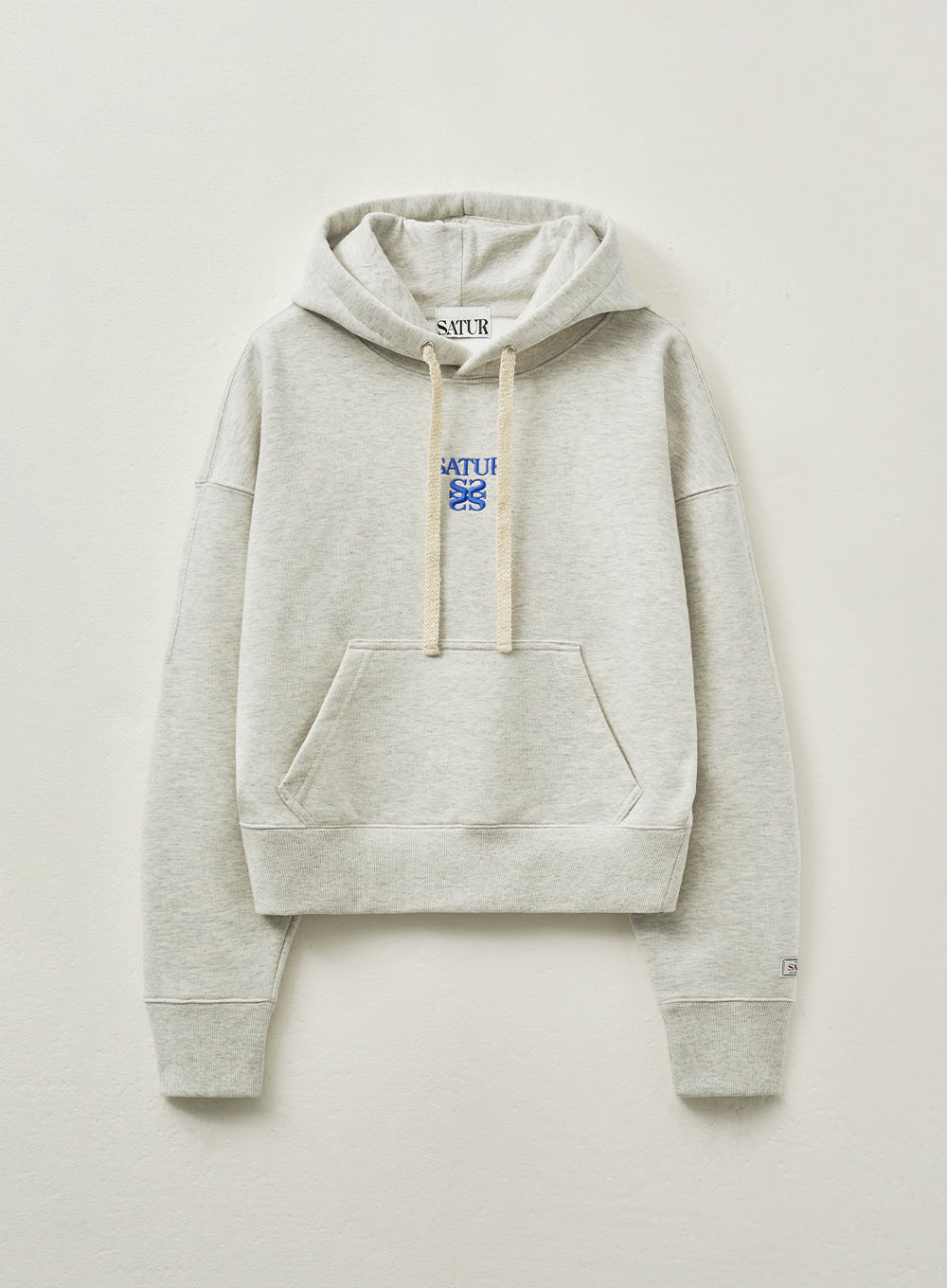 [satur] (W) Apero Pocket Crop Hoodie - Oatmeal