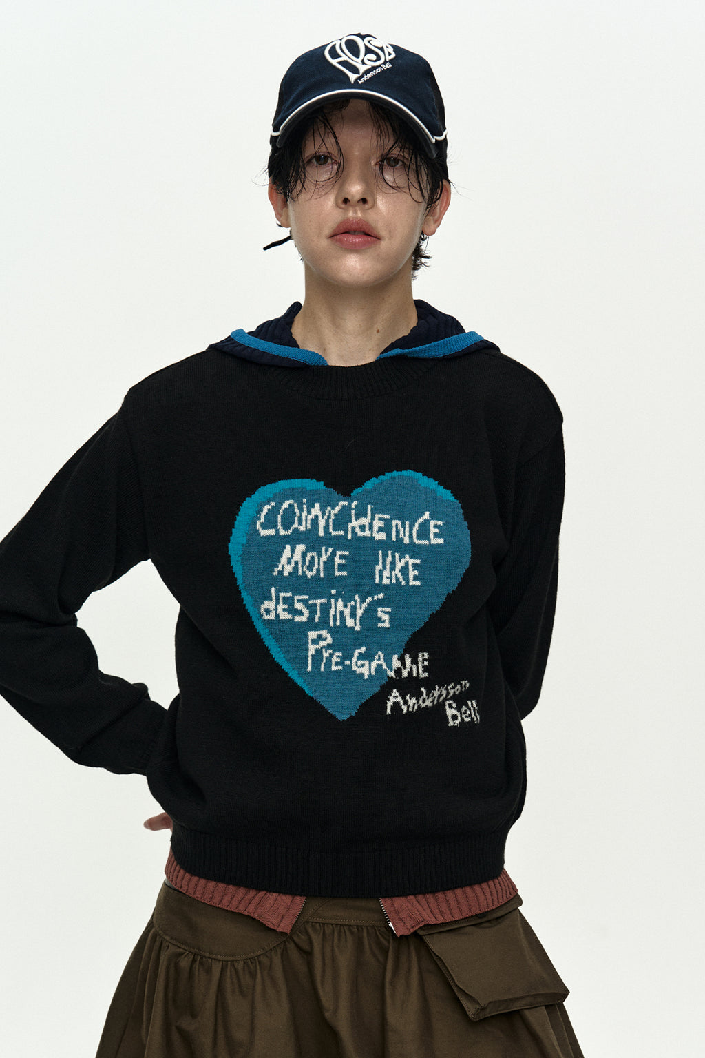 Andersson Bell Girl'S Heart Message Crew-Neck Sweater