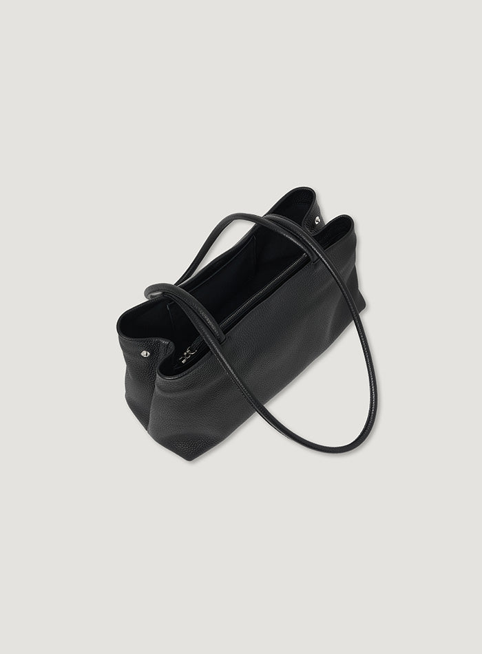 Mango Maniplease Flat Square Bag Black