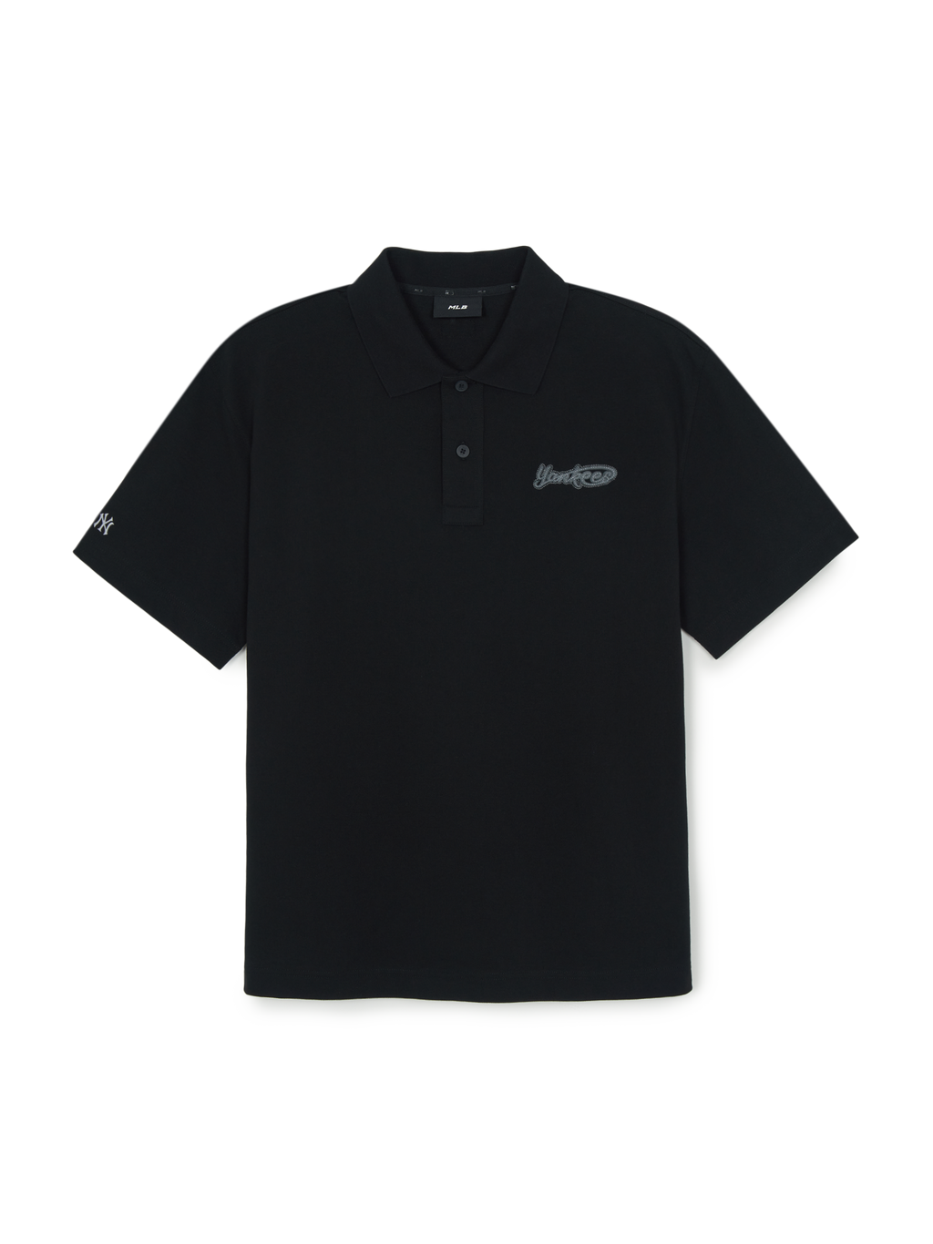 MLB Korea Varsity Small Cursive Over Fit Polo T-Shirts
