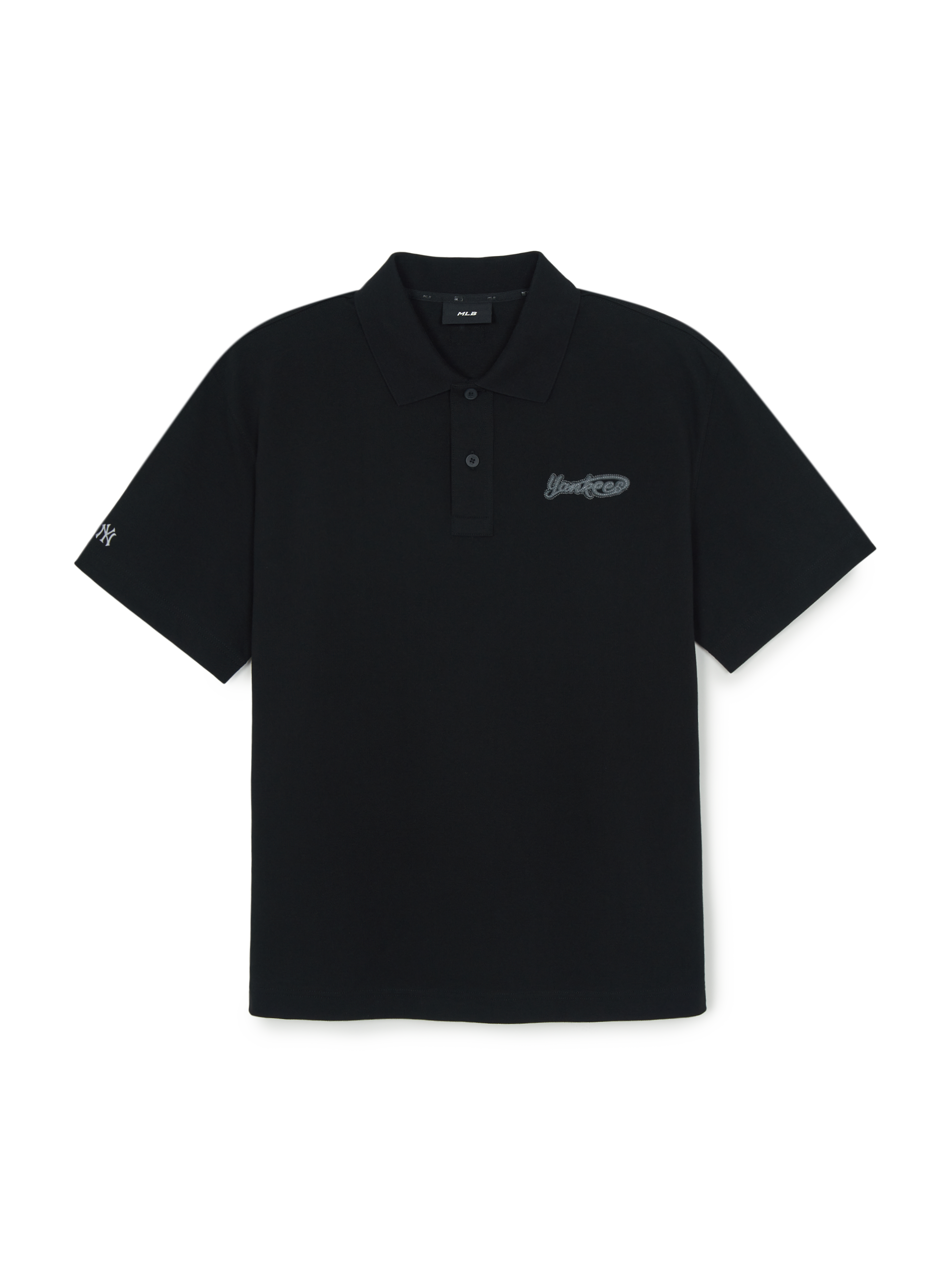 MLB Korea Varsity Small Cursive Over Fit Polo T-Shirts