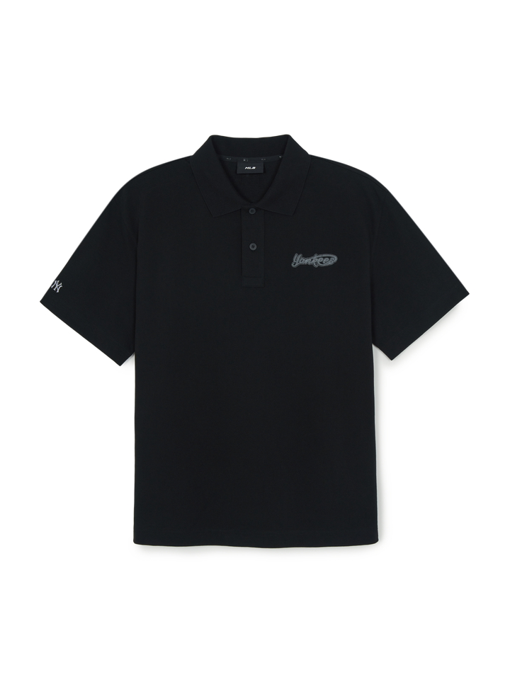 Mlb Varsity Small Cursive Over Fit Polo T-Shirts