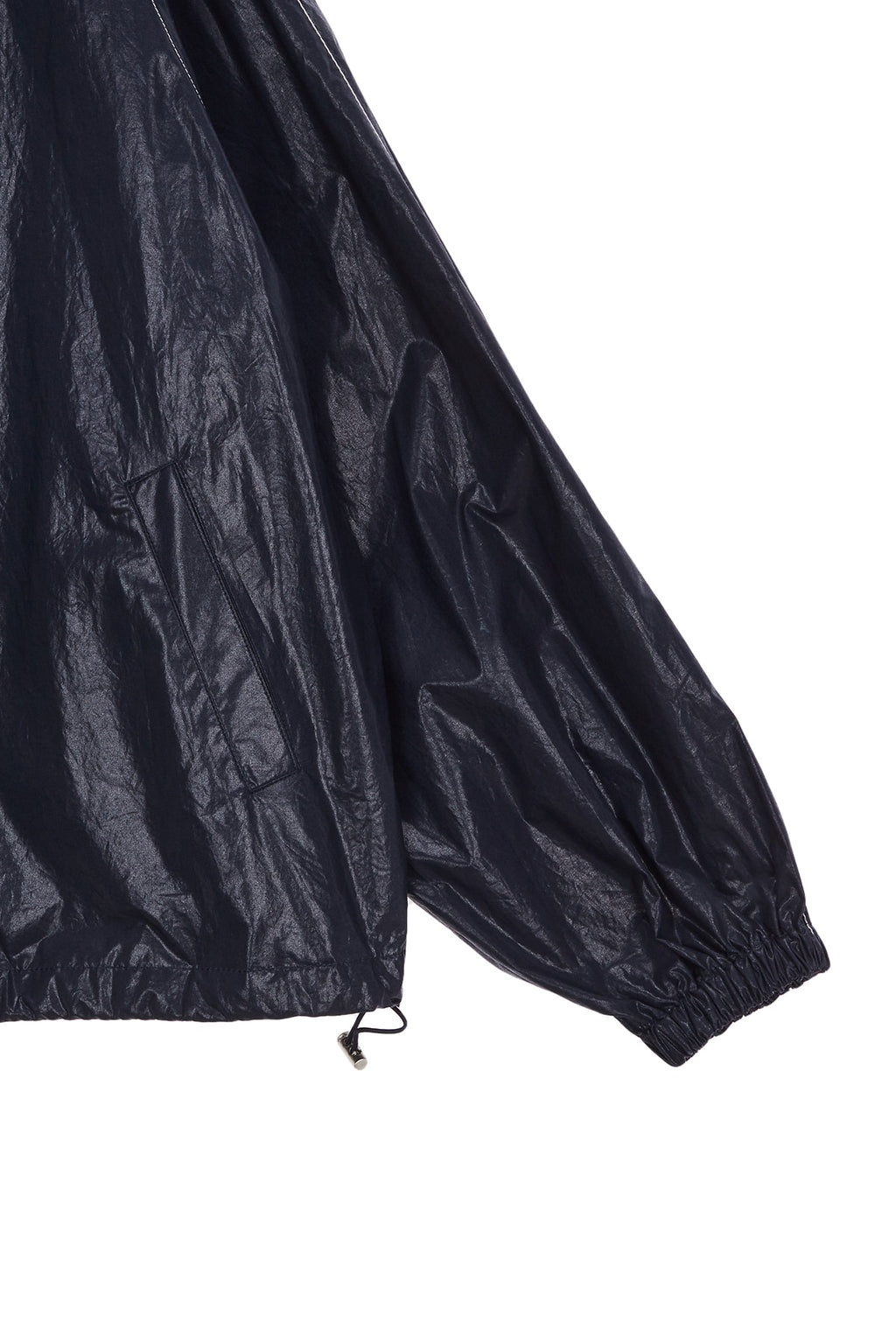 [matinkim] MATIN KIM LOGO COATING JUMPER IN NAVY