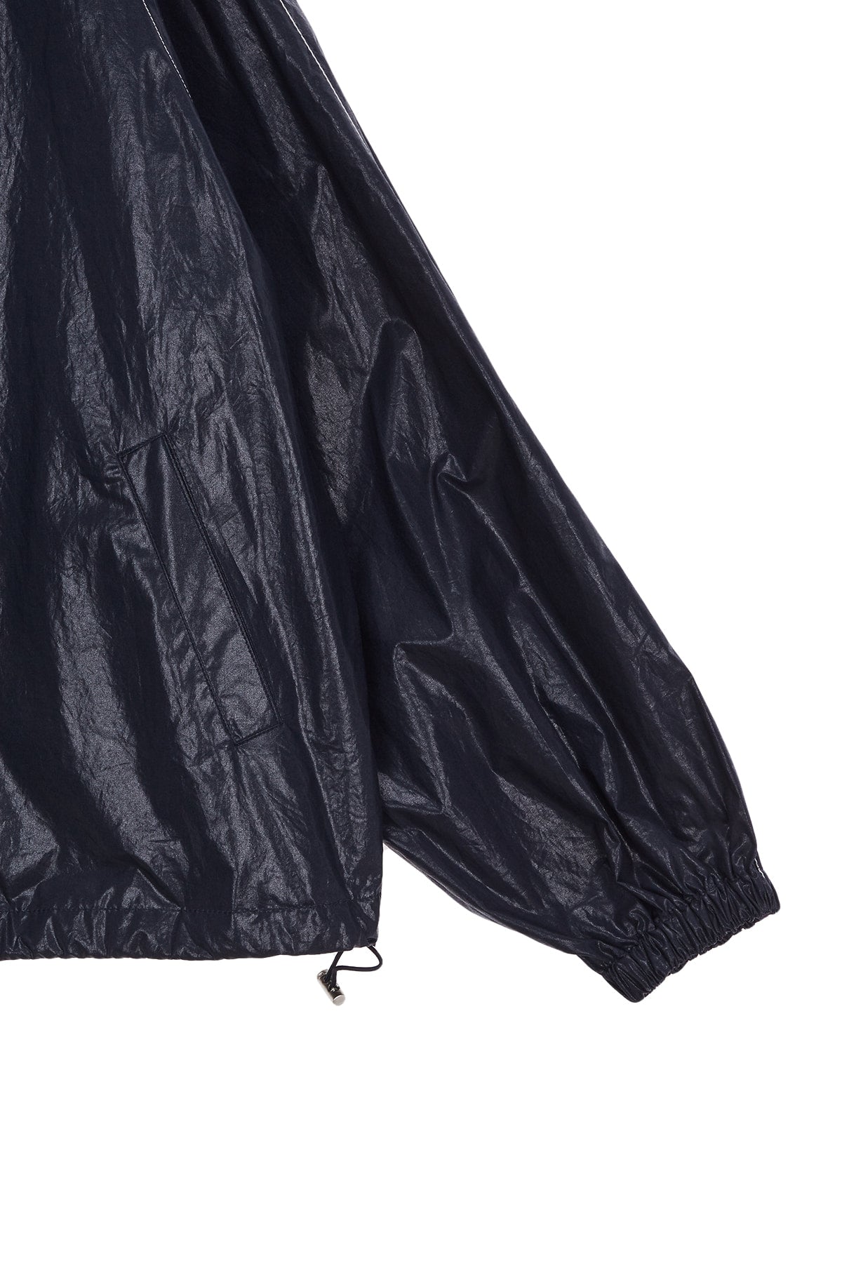 [matinkim] MATIN KIM LOGO COATING JUMPER IN NAVY