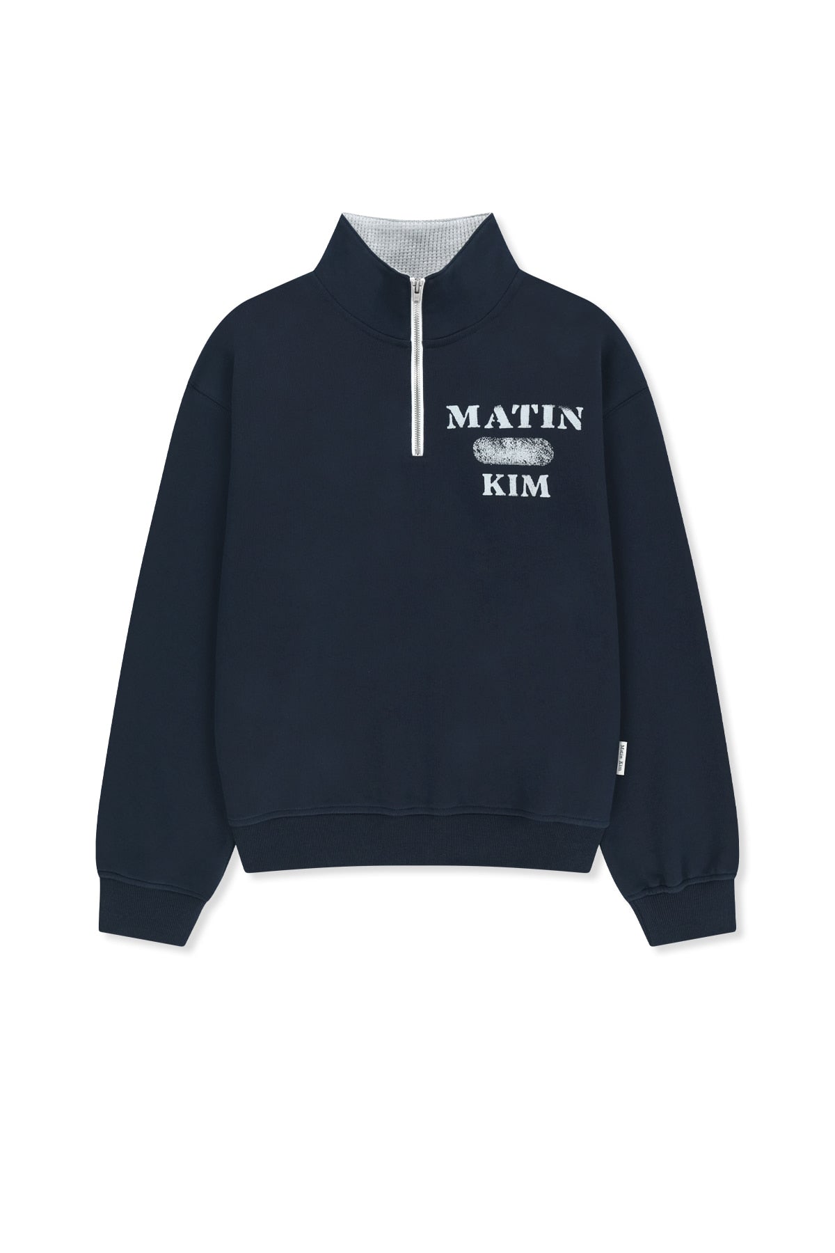 Matinkim Matin Logo Quarter Zip UP IN Navy
