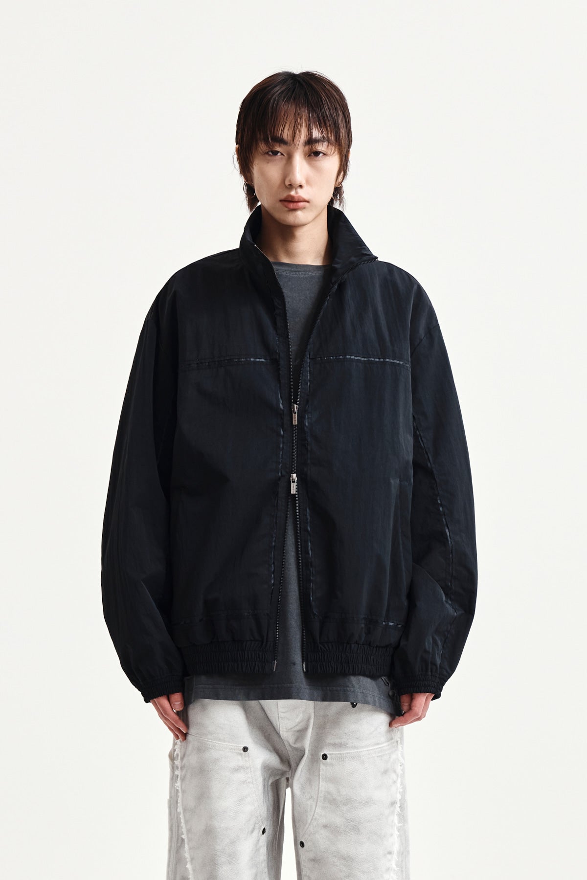 [matinkim] Embroidery Back Logo Jumper IN Black