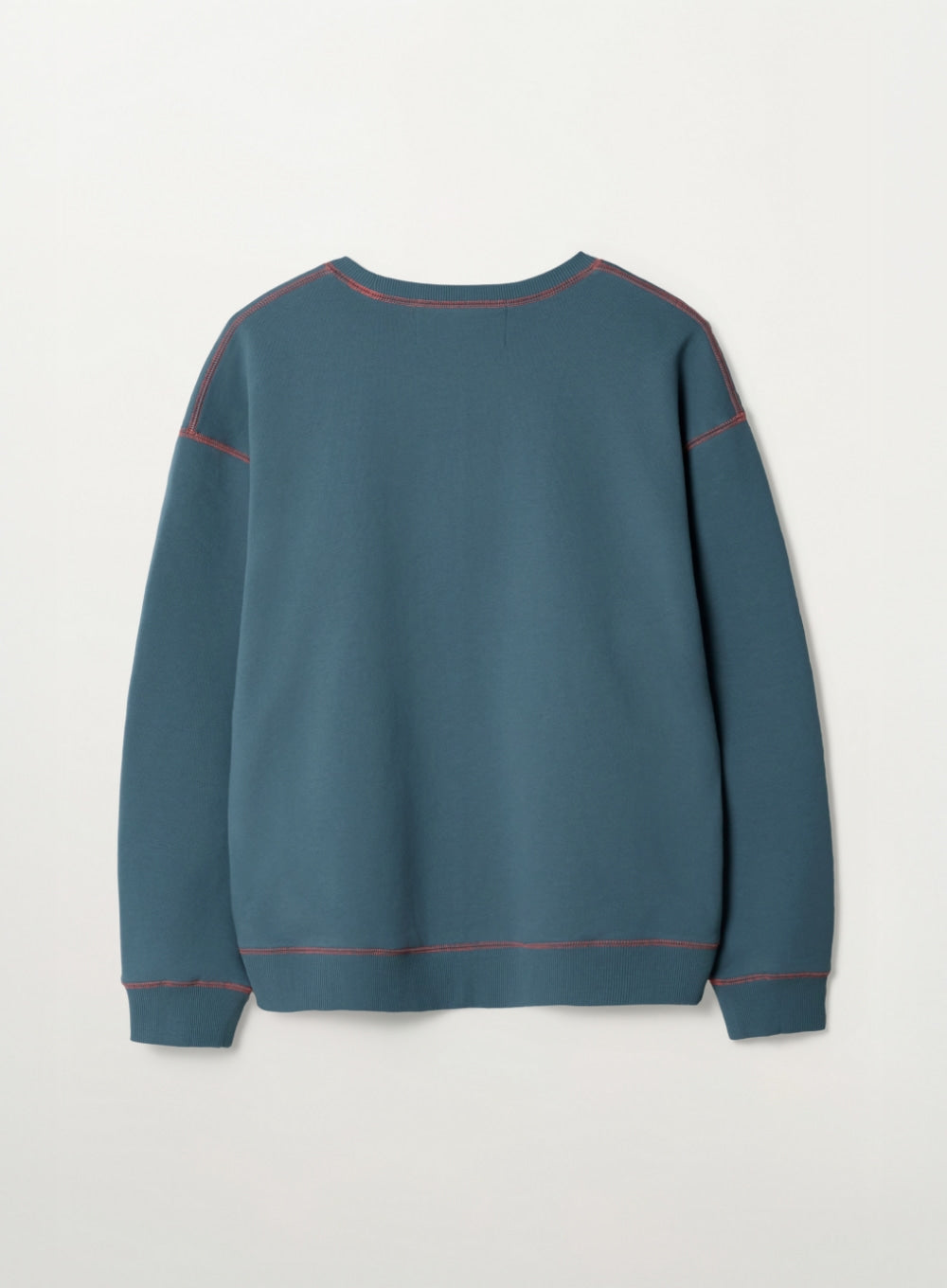 Satur Crest Logo Graphic Sweatshirt - Fog Blue