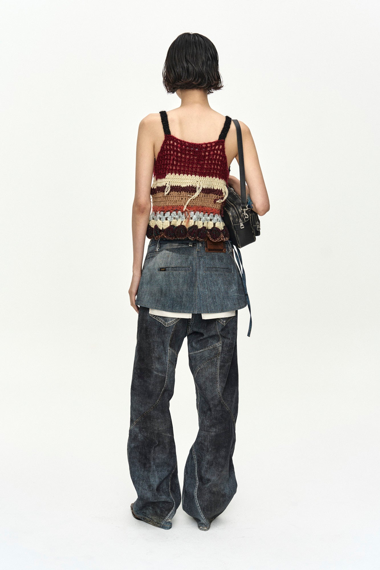 Andersson Bell Hand-Crocheted Ruffle Hem Top
