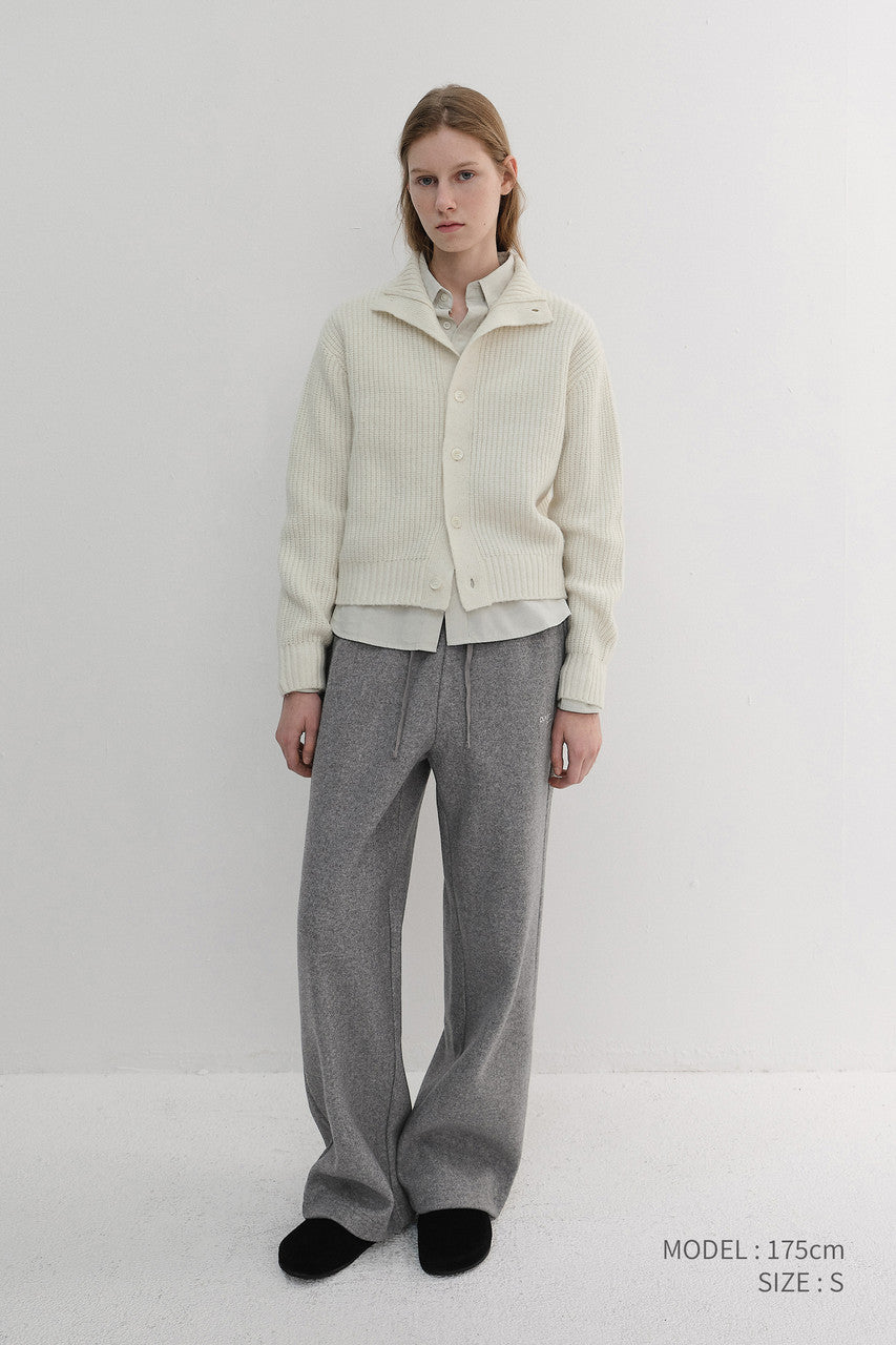 Dunst Unisex Jersey Wide Pants Melange Grey